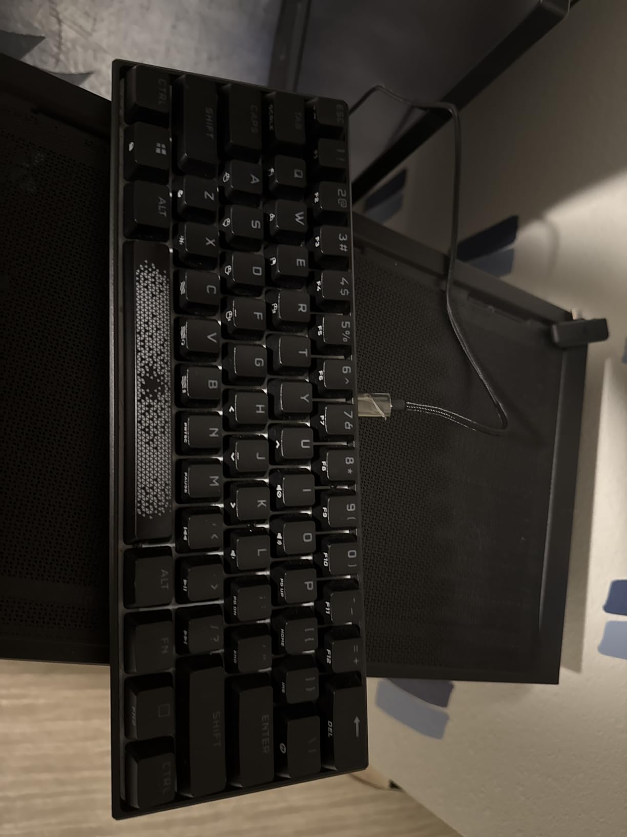 Corsair K65 RGB MINI 60% Mechanical Gaming Keyboard - Cherry MX Brown Mechanical Keyswitches - Customizable Per-Key RGB Backlighting - Detachable USB Type-C Cable - QWERTY NA Layout - Black customer photo 1