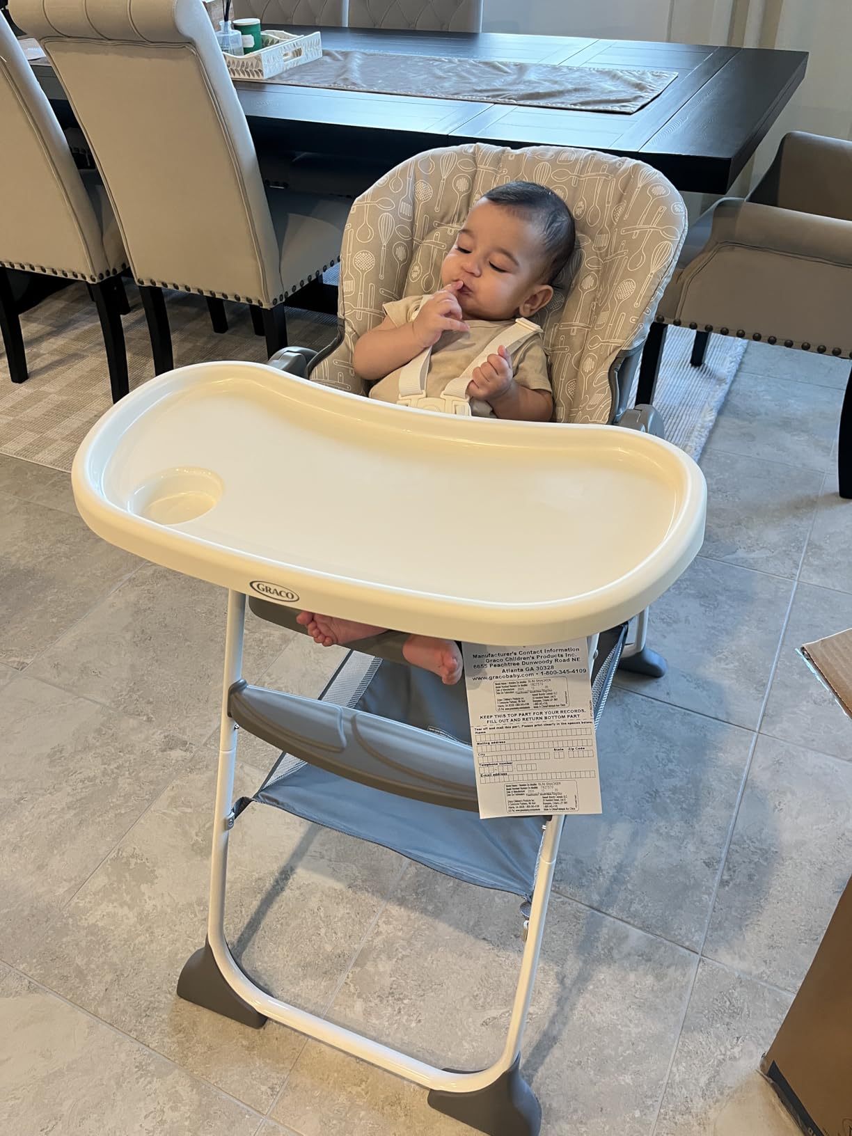 Graco Made2Grow 5-in-1 Convertible Highchair Adjustable Baby to Toddler Seat, Hudson customer photo 2