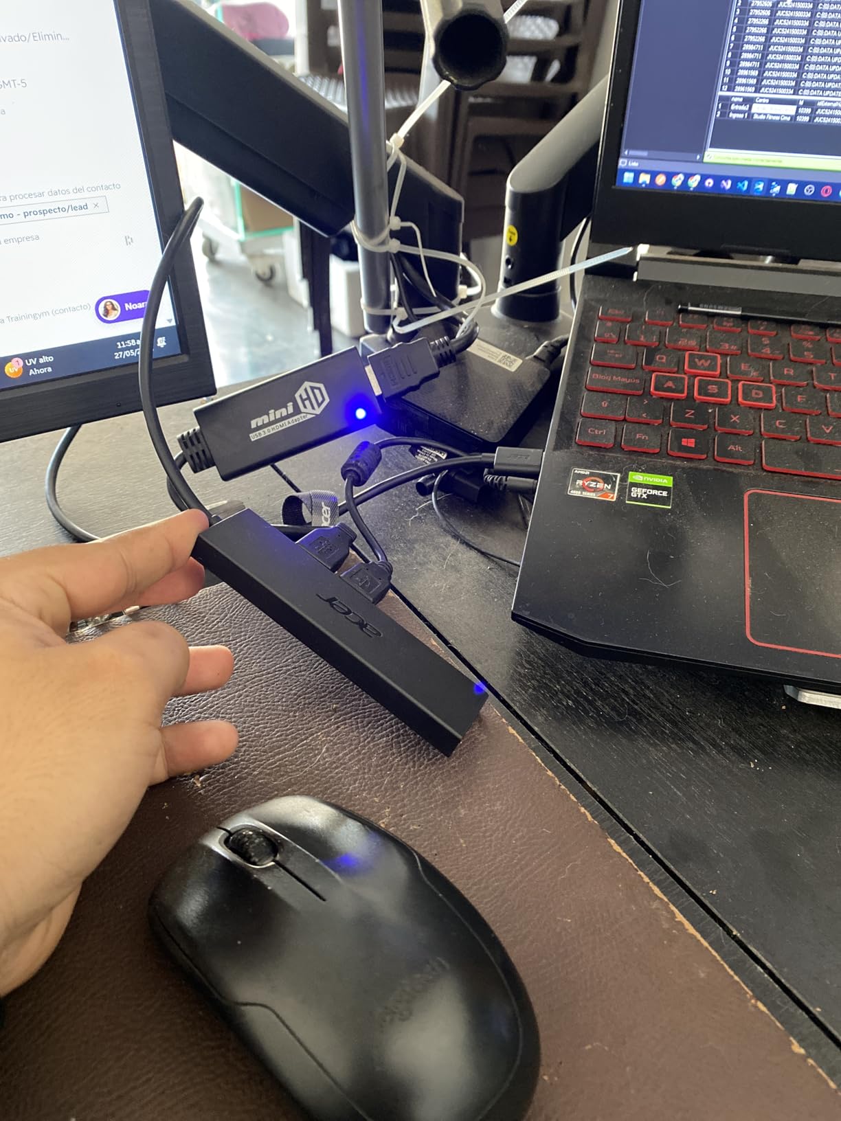 Acer USB Hub 4 Ports, Multiple USB 3.0 Hub, USBA Splitter for Laptop with Type C Power Port, Extender for A Port Laptop, PC, Desktop and More (2ft) customer photo 1
