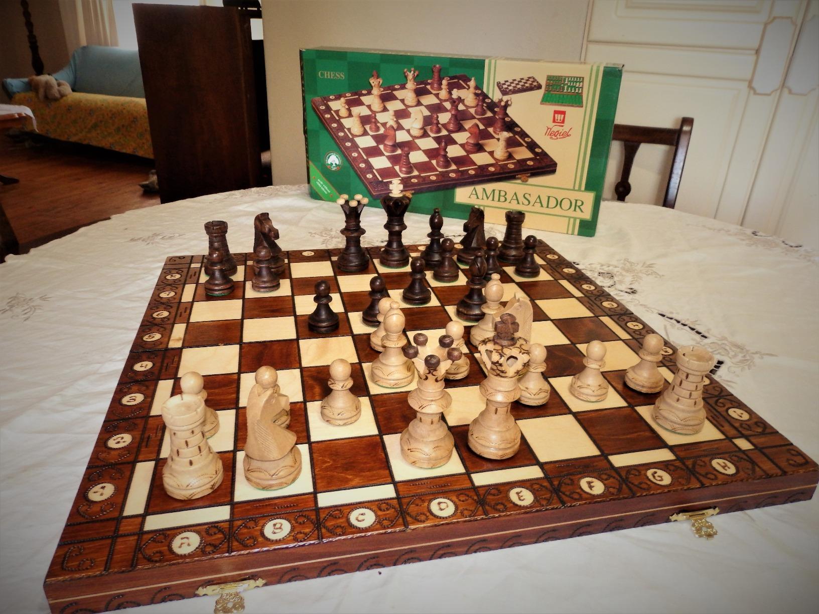 Wegiel Imperator 21-Inch Luxury Wooden Chess Set - Handcrafted Beech and Birch Wood customer photo 1