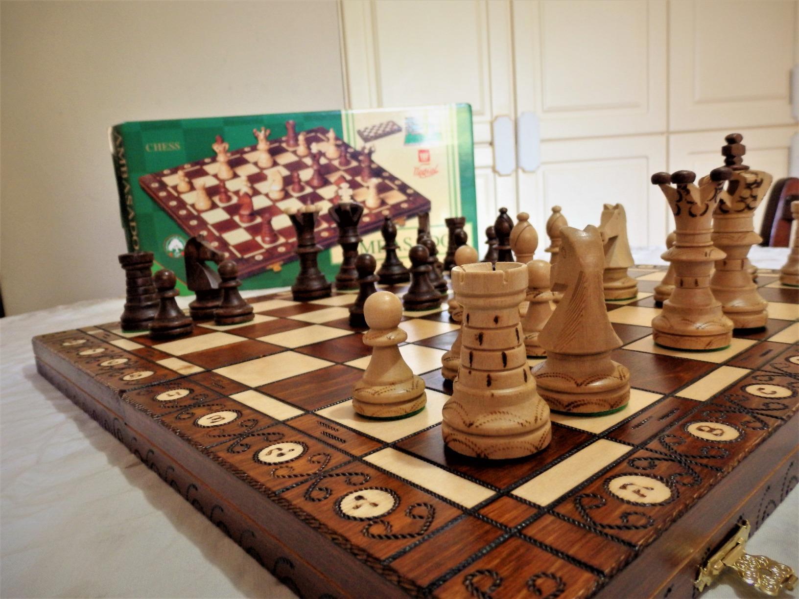 Wegiel Imperator 21-Inch Luxury Wooden Chess Set - Handcrafted Beech and Birch Wood customer photo 2