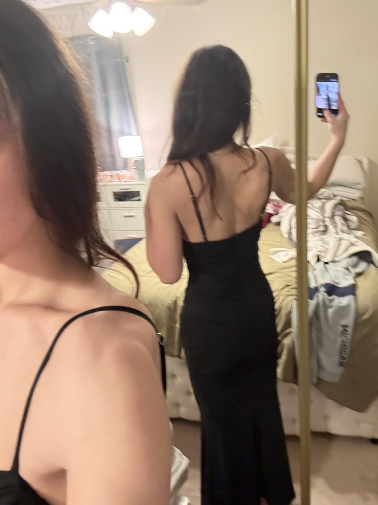 EYNMIN Women's Sleeveless Bodycon Corset Maxi Dress Spaghetti Strap Ruched Elegant Evening Wedding Guest Long Formal Dresses customer photo 2