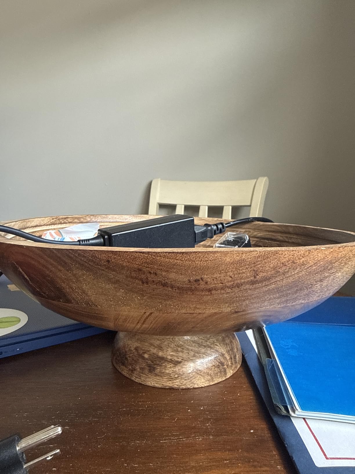 NIRMAN FRUIT BOWL Mango Wood Round Shaped Serving Bowl For Fruit, Dessert Platter Tray Dish Kitchen Dining Fruit, Dessert, Snack (12