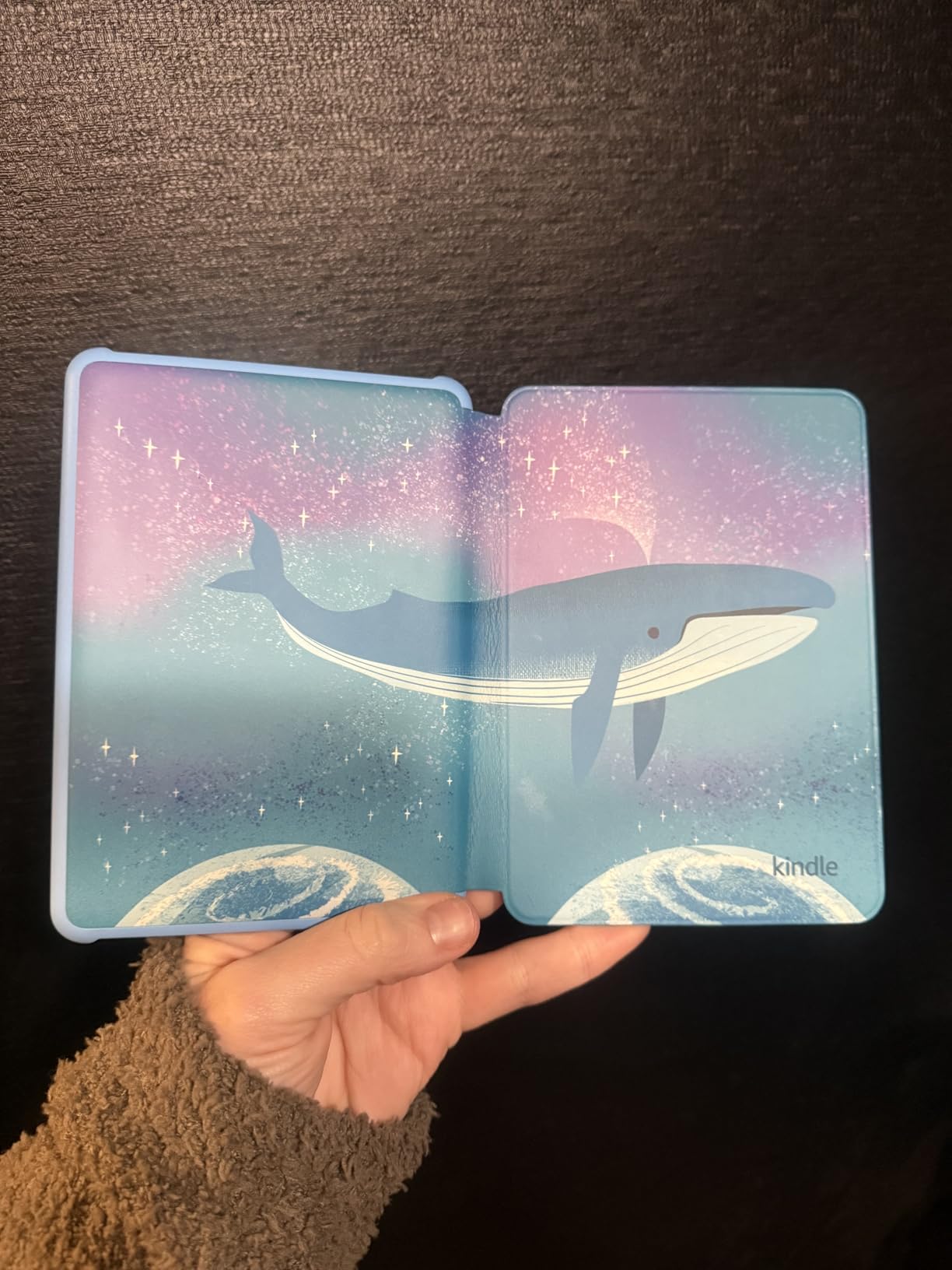 Kindle Kids 16GB (newest model) - If it breaks, we will replace it, includes ad-free books and cover, with glare-free display, faster page turns - Space Whale customer photo 2