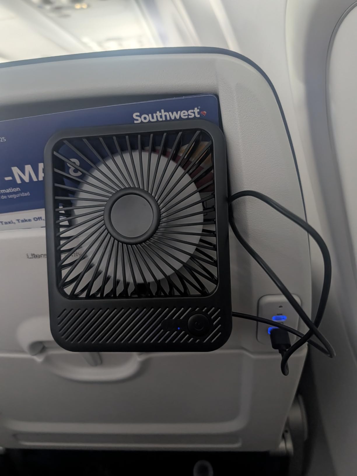 Koonie USB Desk Fan, Strong Wind Ultra Quiet Small Personal Fan with 180 Degree Tilt Folding and 3 Speeds Adjustable, USB-C Corded Powered Mini USB Fan for Office Desktop Bedroom customer photo 1