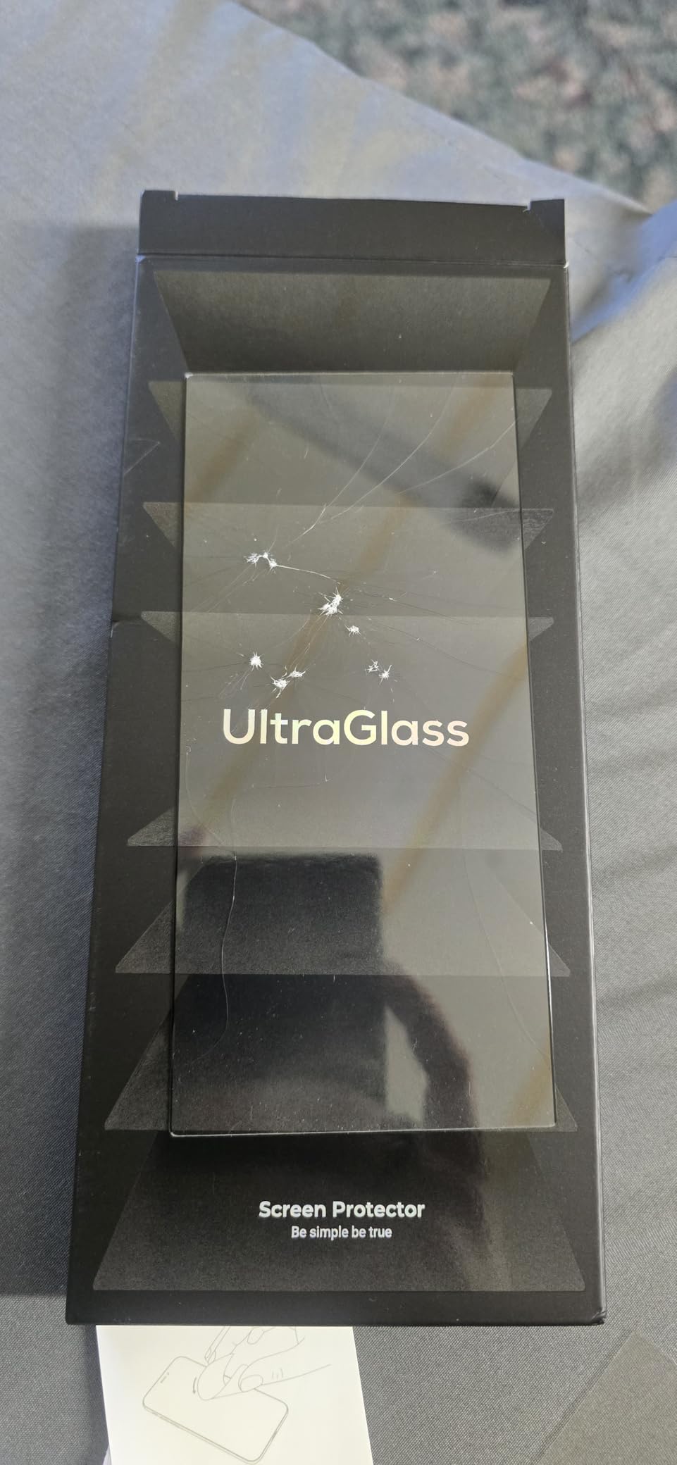 UltraGlass Unbreak Top 9H+ Glass for Samsung Galaxy S24 Ultra Screen Protector [Military Grade Shatterproof & Longest Durable] Screen Protector S24 Ultra Tempered Glass, Auto Installation, 2 Pack customer photo 1