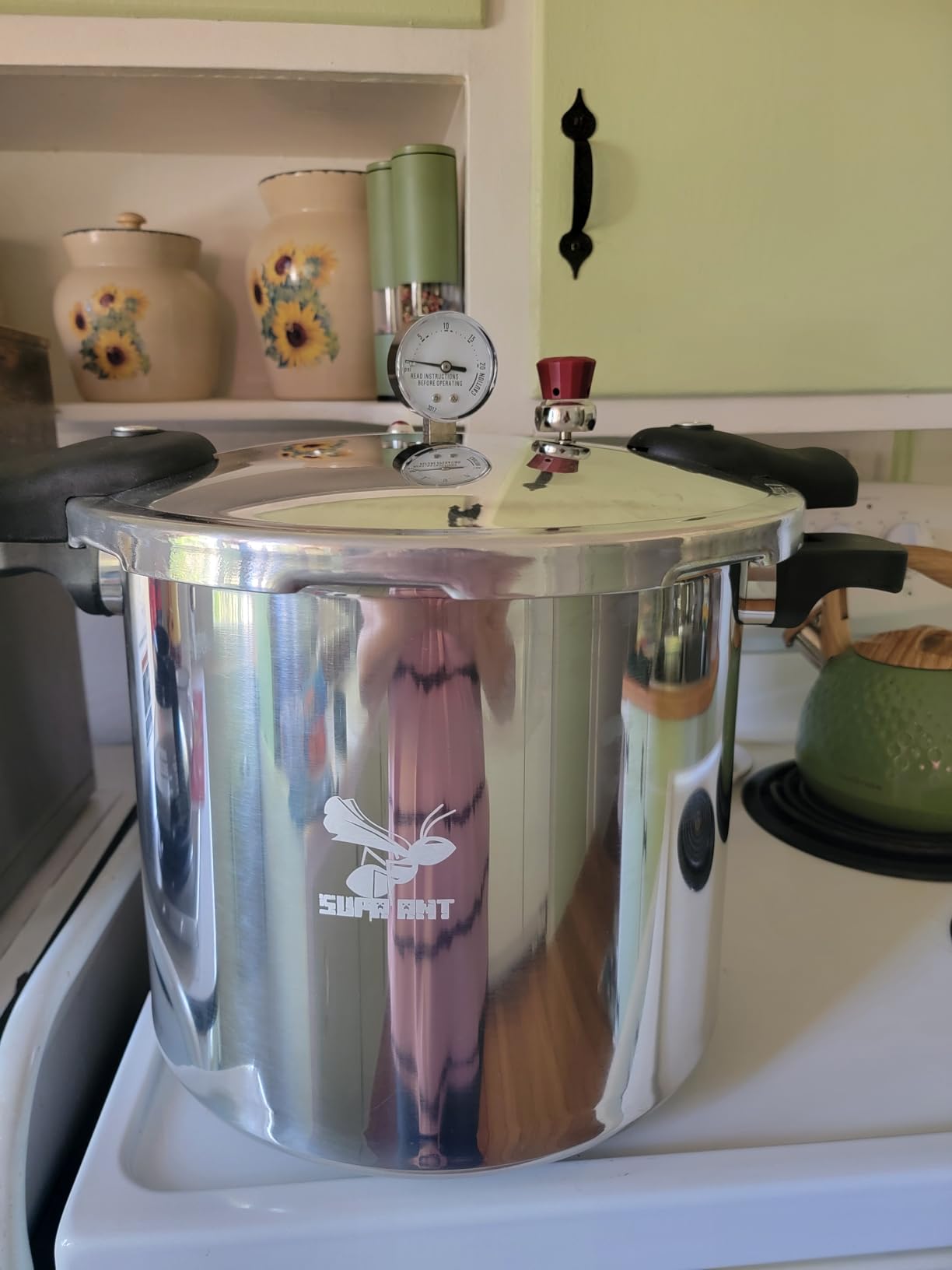 Supa Ant 23 Qt Canning Pot with Canning Supplies Starter Kit - Water Bath Pot with Rack and Lid - Jar Lifter, XL Ladle, Jar Tongs, and Bubble Popper customer photo 2