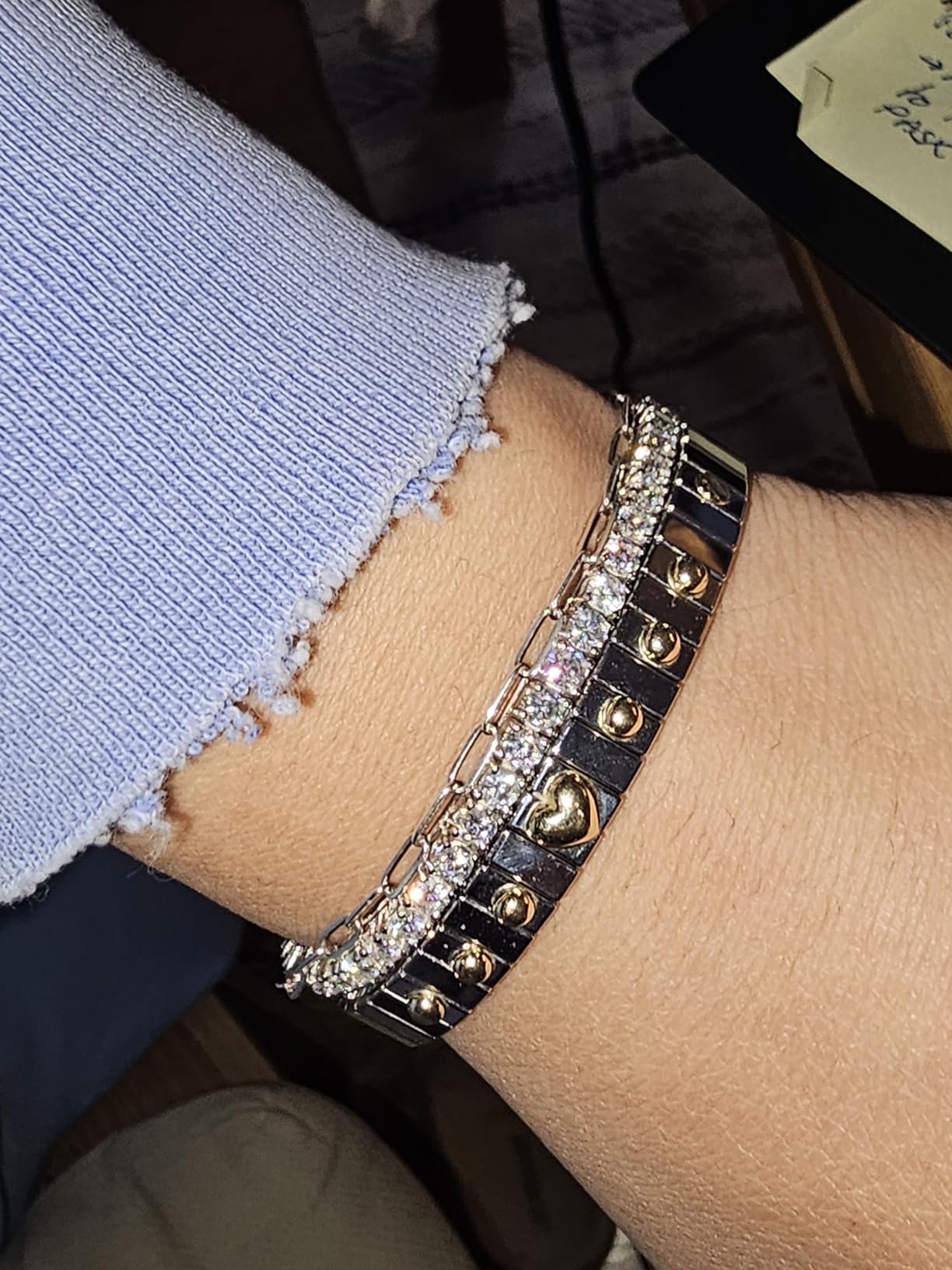 2-6.5mm Moissanite Tennis Bracelet for Women mens Bracelets Gifts Diamond Tennis Bracelet Gifts customer photo 1