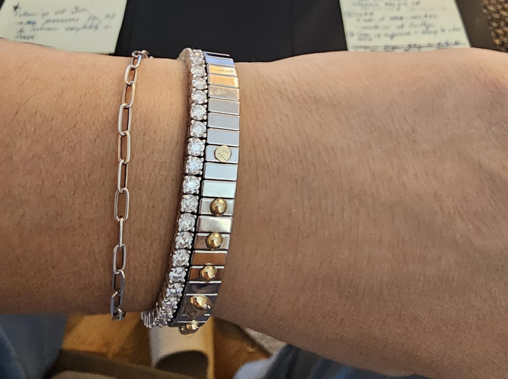 2-6.5mm Moissanite Tennis Bracelet for Women mens Bracelets Gifts Diamond Tennis Bracelet Gifts customer photo 2