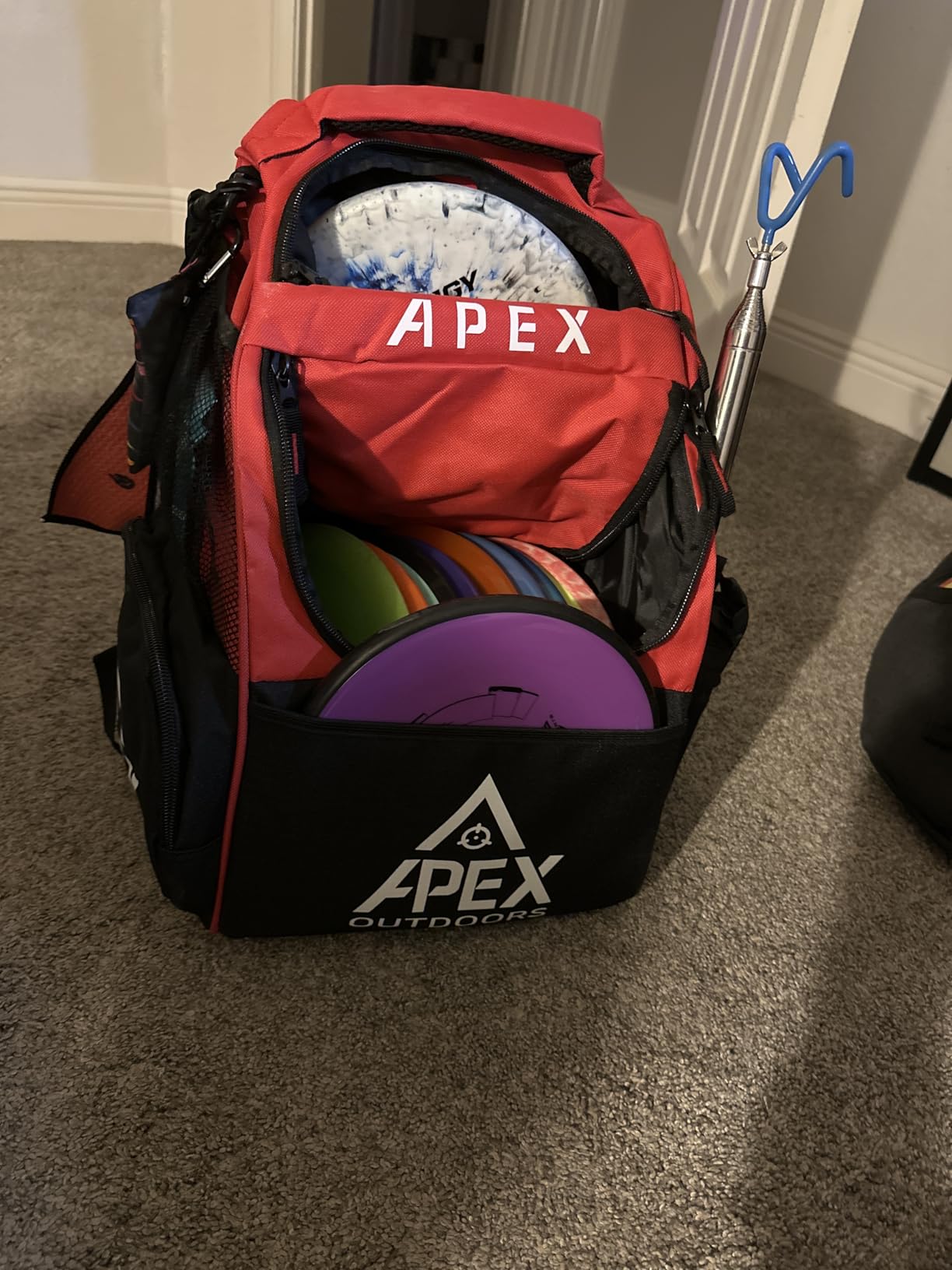 Disc Golf Bag, Large Disc Golf Backpack Holds Over 21 Discs, Durable & Lightweight with Multiple Storage Pockets customer photo 2