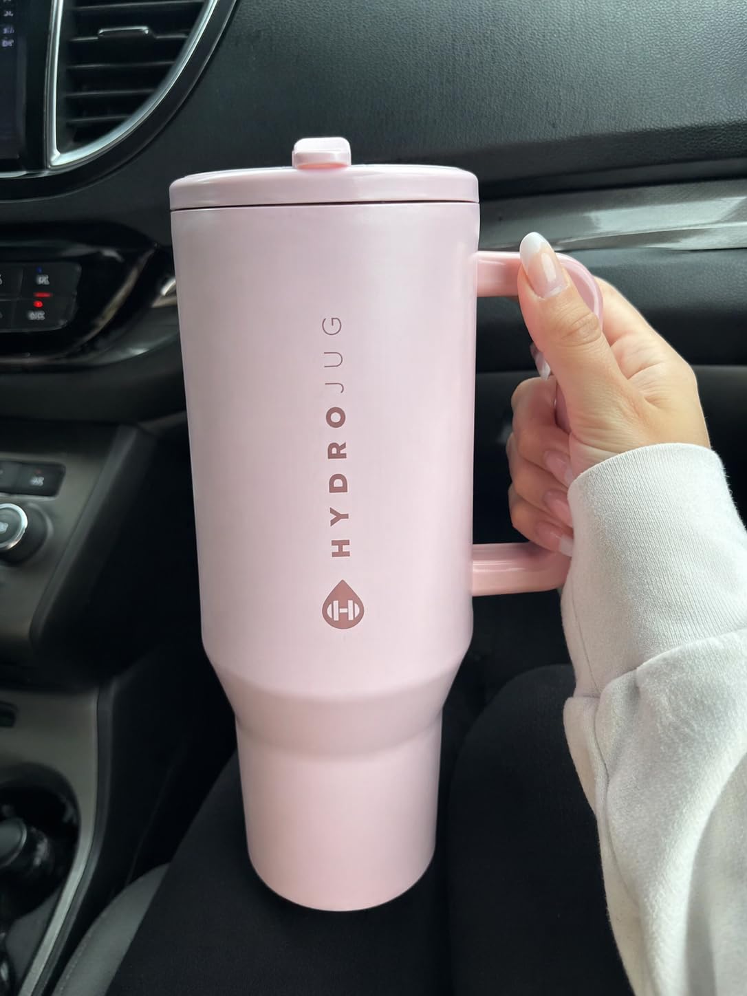 Hydro Flask Traveler 40 Oz Water Bottle with Handle & Flip Straw (Pink Sand) customer photo 2