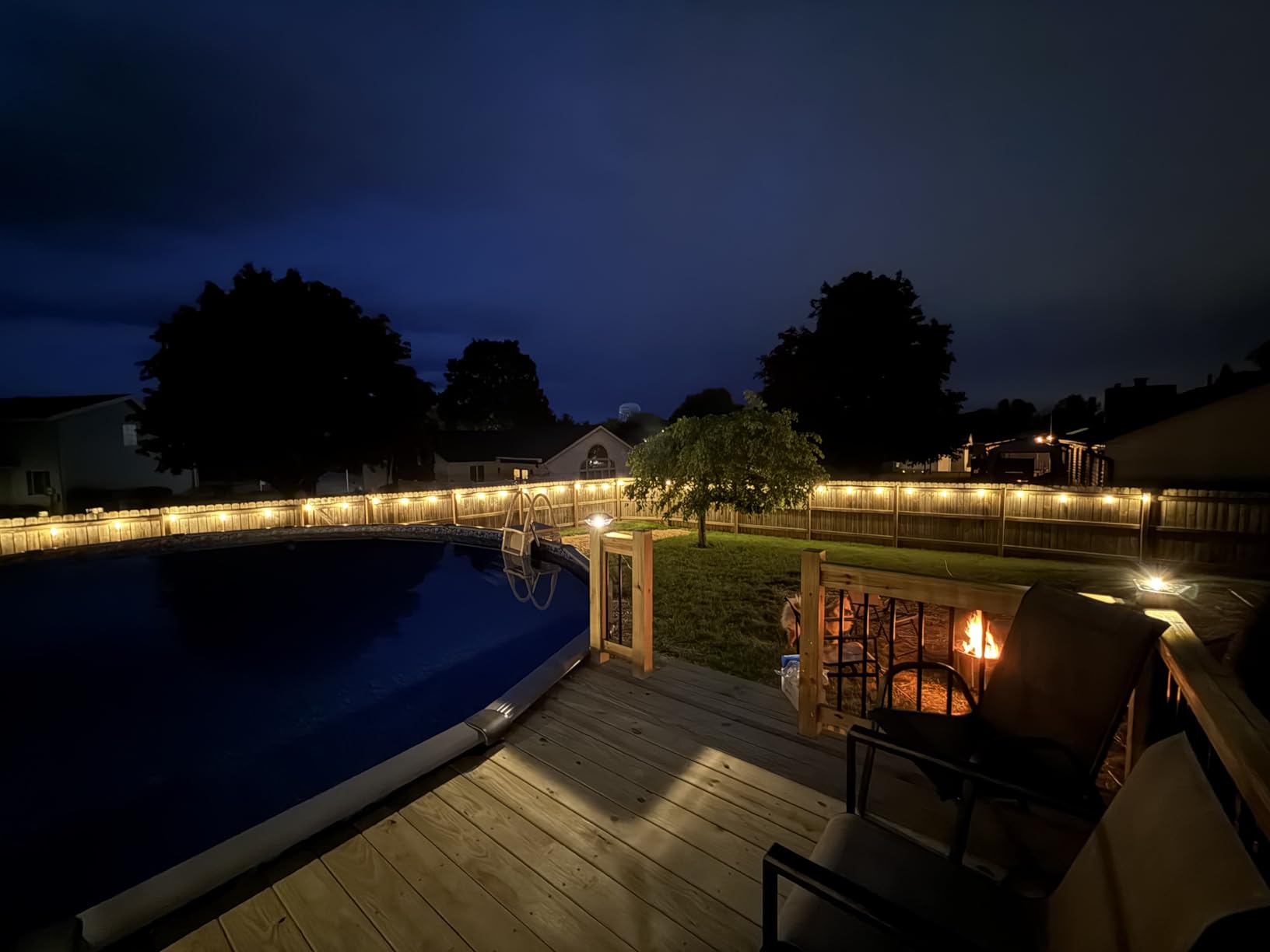 Tenmiro 200FT Outdoor String Lights, Ultra Long LED Patio Lights with Shatterproof High Brightness S11 Edison Bulbs, Outside Hanging Light Waterproof for Backyard Deck Porch Party Decor 2700K customer photo 2