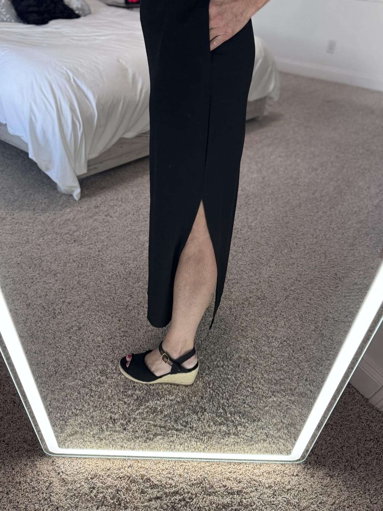 2026 Women Year-Round Casual Round Neck Loose Split Wrinkle-Free Long Maxi Vacation Dress with Pockets (XXS-4XL) customer photo 1