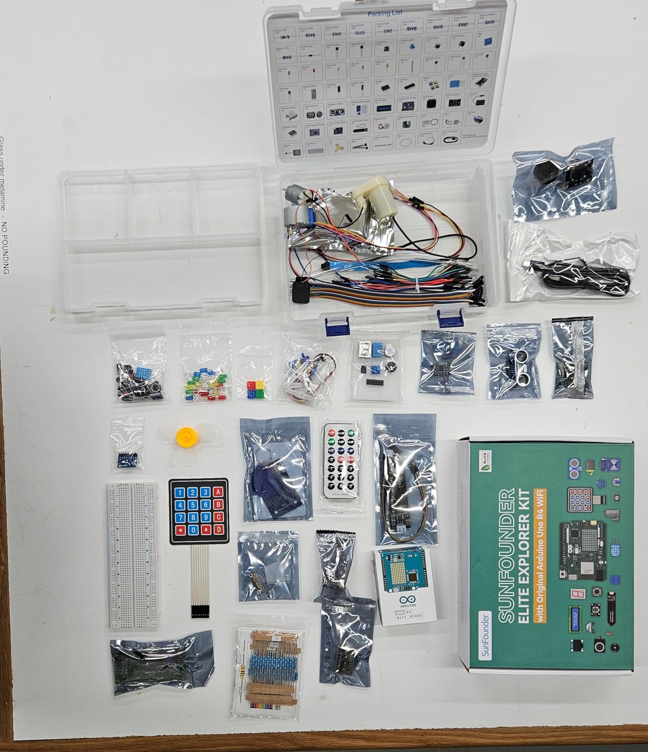 Elite Explorer Kit with Original Arduino Uno R4 WiFi, RoHS Compliant, Bluetooth IoT ESP32 IIC LCD1602 OLED, Super Starter Kit, Online Tutorials & Video Courses for Beginners & Engineers customer photo 2