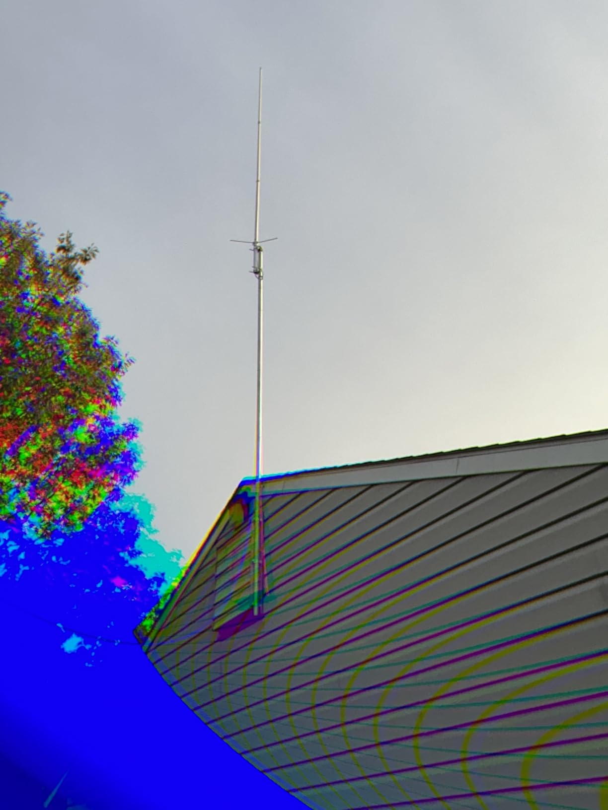 HYS Pre-Tuned 462MHz-467MHz UHF Amateur Base Antenna, GMRS Base Station Antenna, Outdoor 7.5ft (86.6inchs) Long-Range 8.5dBi, Pole Mast Mount (SO239-UHF Female) customer photo 1
