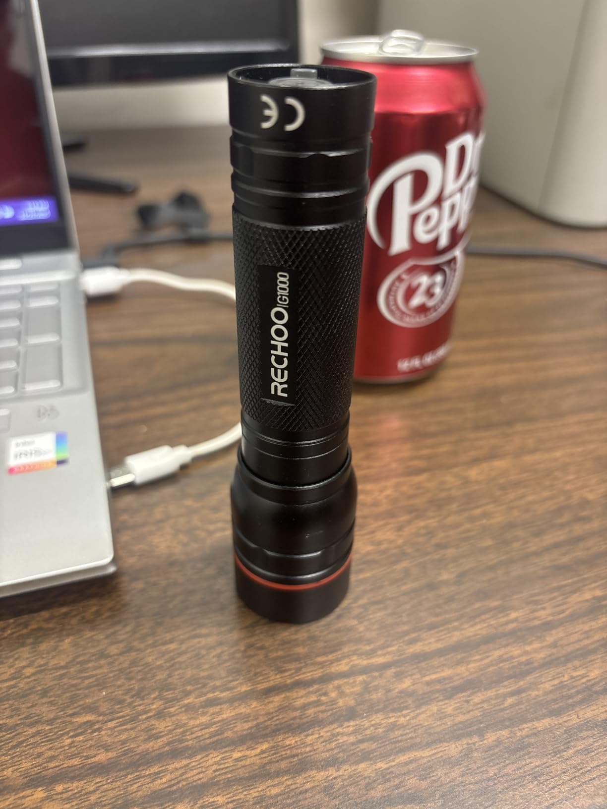 Rechargeable Flashlights High Lumens, G1000 Super Bright Flash Light Grey, Small Zoomable LED Flashlight with 3 Lighting Modes, Portable Tactical Flashlight for Camping Essentials (Battery Included) customer photo 1