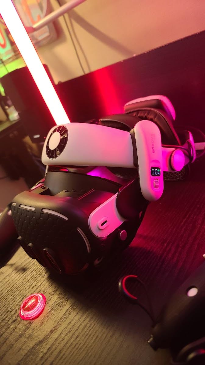 BOBOVR S3 Pro Battery Strap Accessories, Head Air Cooling System and 10000mAh Hot-swappable Battery Pack, Compatible with Meta Quest 3/Quest 3S customer photo 1