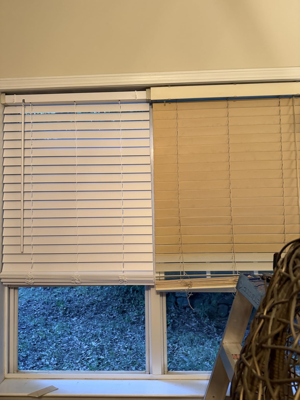 CALYX INTERIORS Faux Wood Blinds with Classic Valance, Cordless, 2