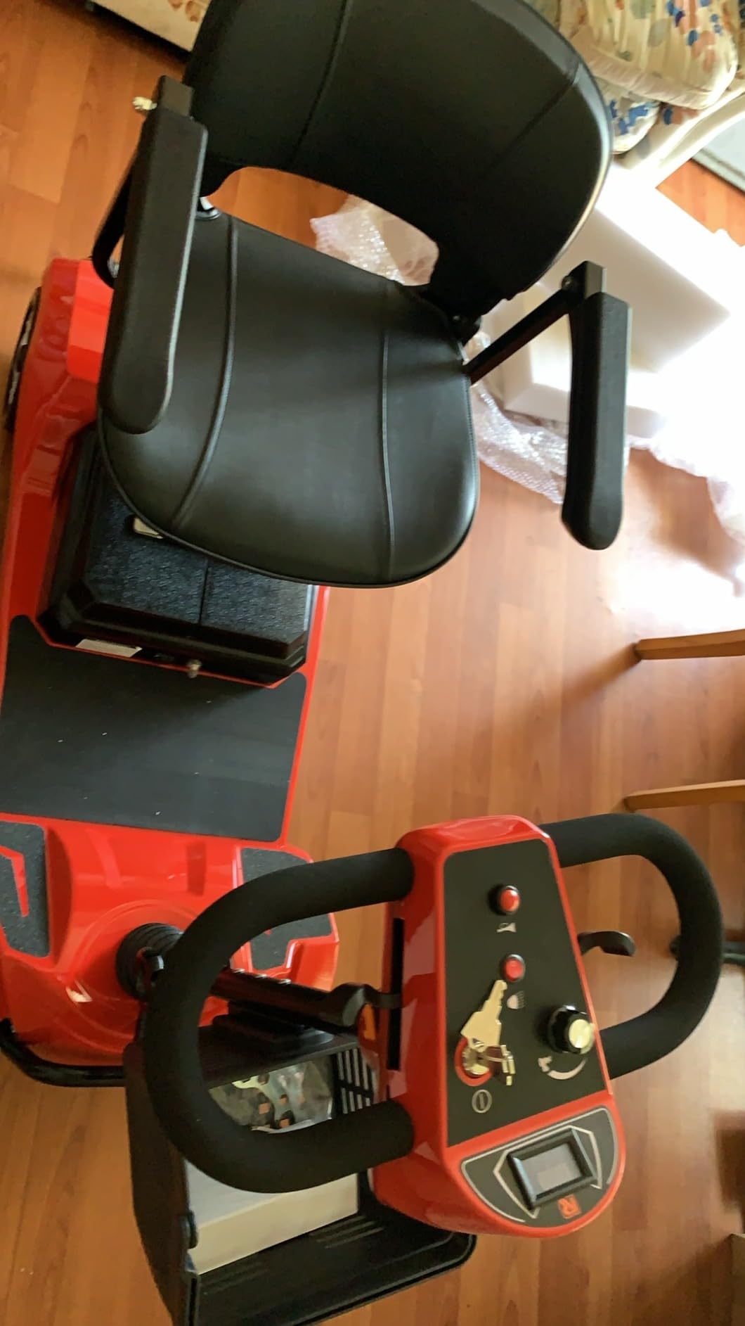 Hoverfly T4 Mobility Scooter for Seniors, Max 12.4-Mile Range & 3.7 mph, 3-Position Seat & Anti-slip Rear Wheel, Removed Battery&Quick Fold Design, Solid 9