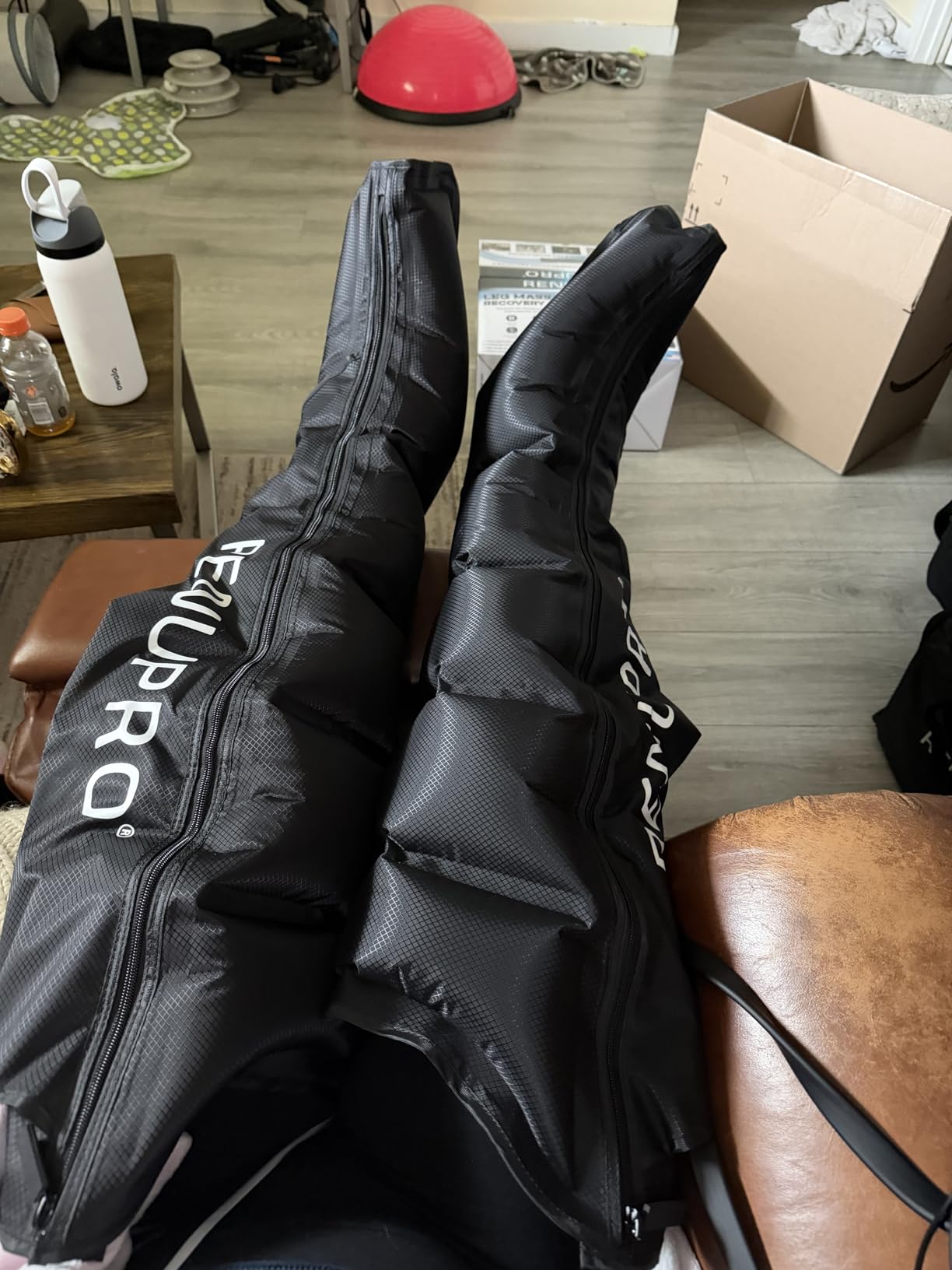 Professional Leg Compression Massager for Circulation Improvement and Faster Recovery - Air Compression Boots, Leg Massager Device for Athletes USA Owned customer photo 1