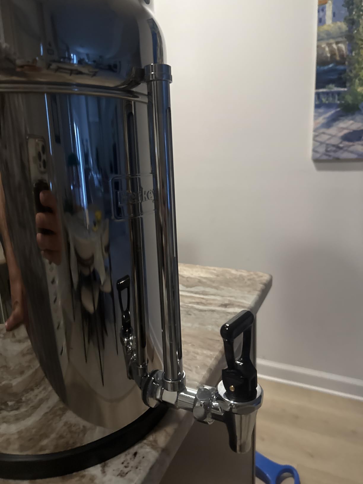 Waterdrop TK-AB-FS Gravity Water Filter System, with Silver Ions Enhanced Filtration, NSF/ANSI 42&372 Standard, Reduces Fluoride and Chlorine, with 4 Filters and Metal Spigot, 2.25G customer photo 1