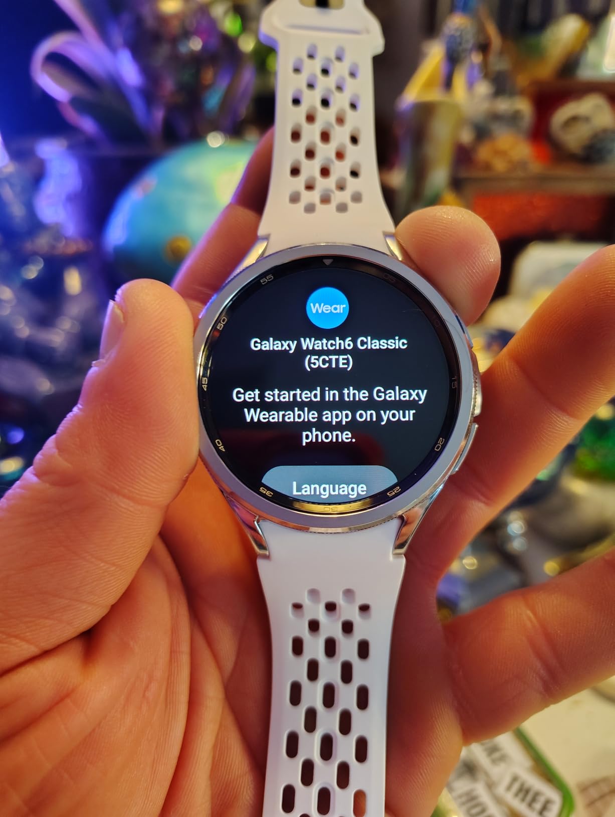 Samsung Galaxy Watch 6 Classic 47mm Bluetooth Smartwatch with Rotating Bezel, Fitness Tracker, Advanced Sleep Coaching - Silver (Renewed) customer photo 1