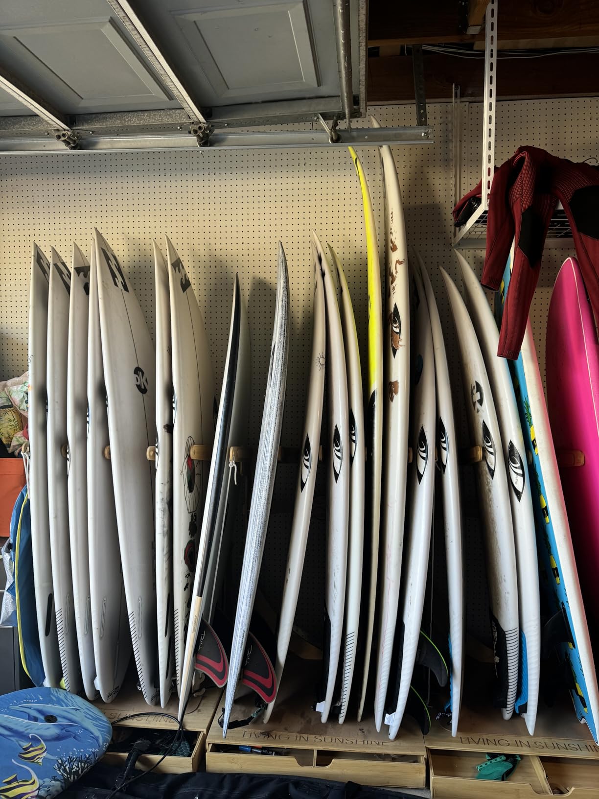 LISS Spirit Surfboard Rack Stand Holder for 3 & 4 Boards, Indoor Storage Display for Longboard, Shortboard, Snowboard, Wakeboard, Skateboard Up to 10Ft Long customer photo 2