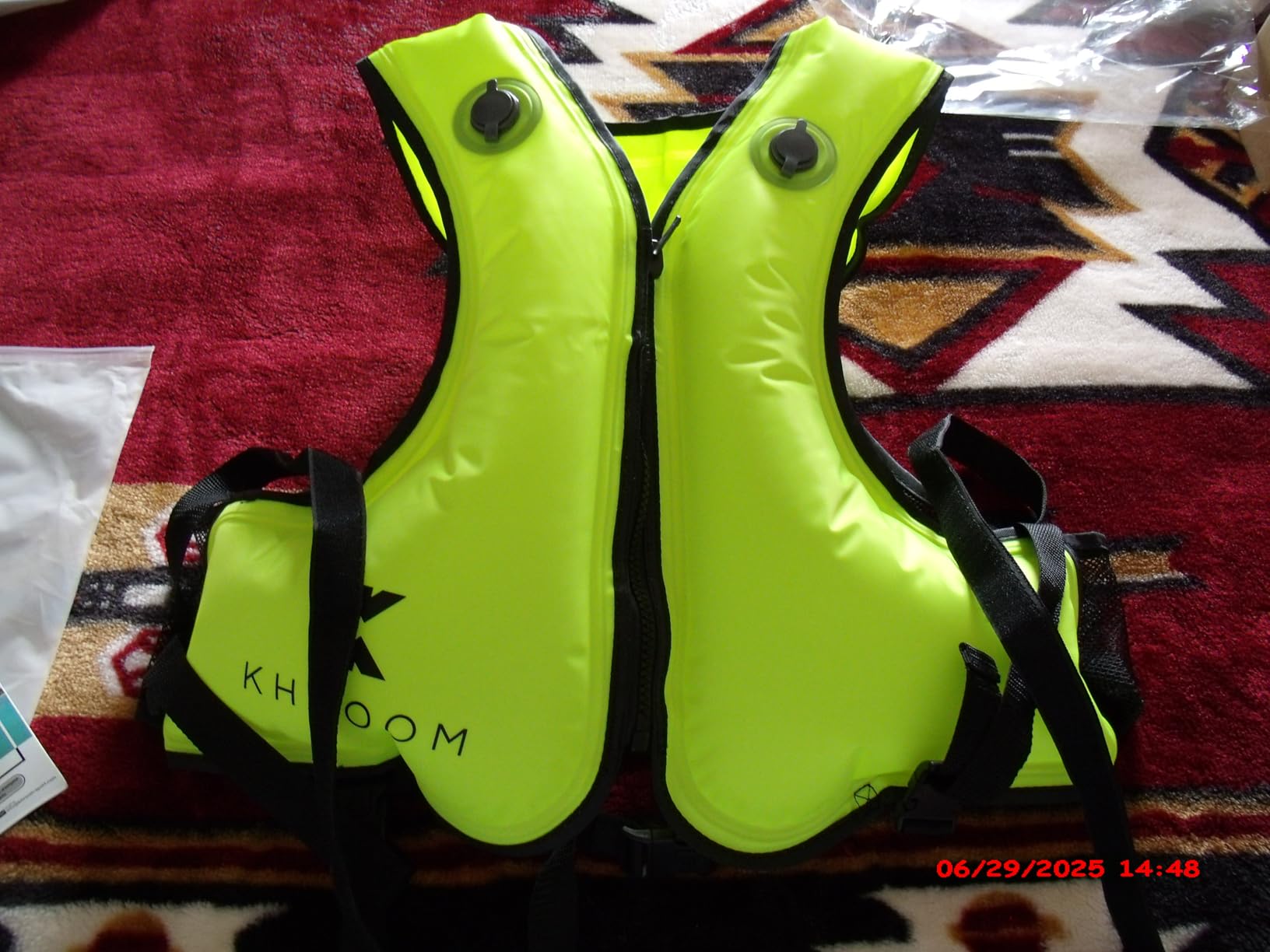 Khroom Inflatable Snorkel Vest for Adults | Snorkeling Vest for 60-75 Height | Fits Chest 32-47 in | V2 2026 Model with Flat Snag-Free Valve & Dual Chambers | for Snorkeling & SUP customer photo 2