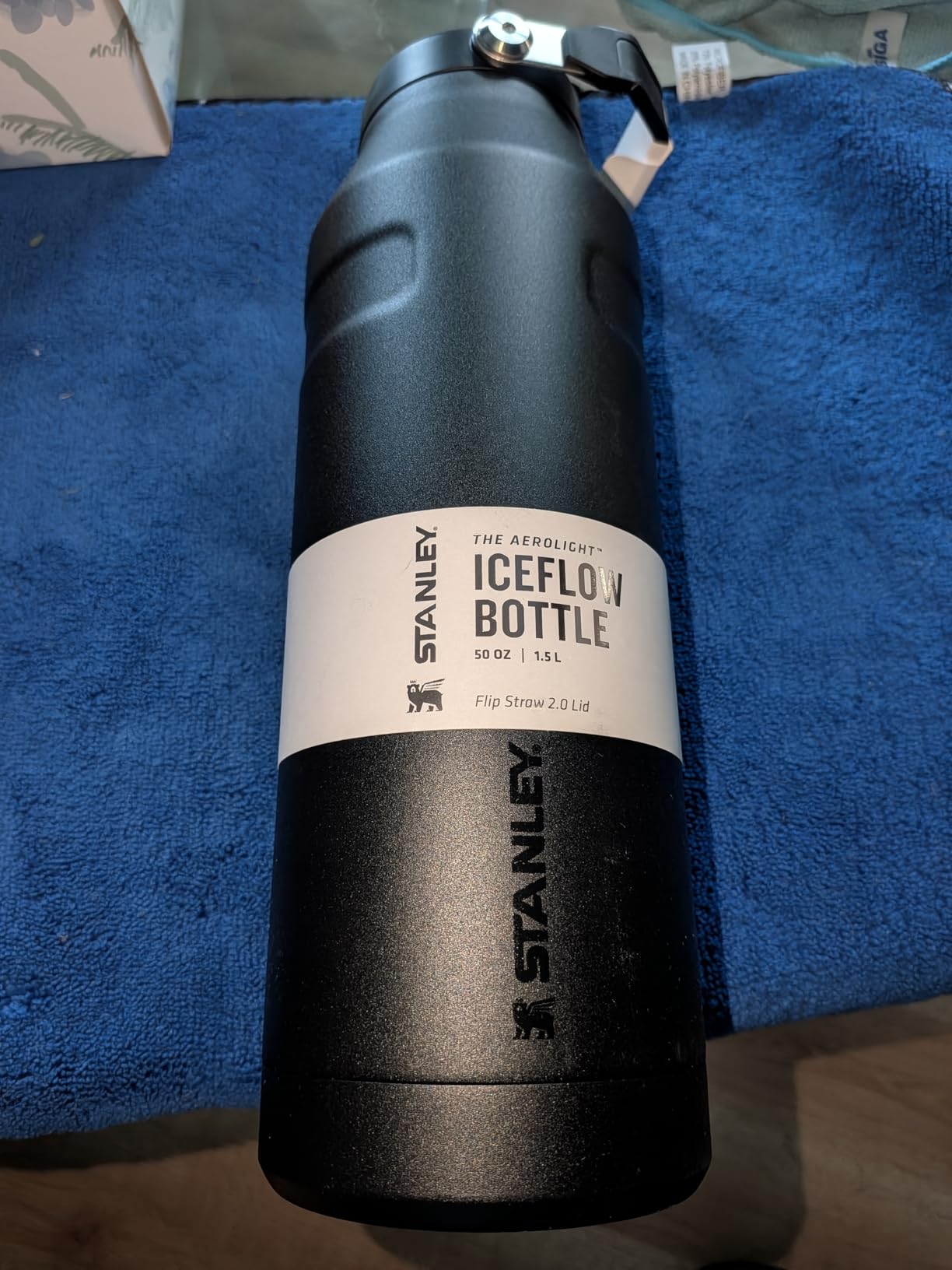 Stanley IceFlow Flip Straw 2.0 Water Bottle 24 OZ | Built-In Straw with Larger Opening | Lightweight & Leak-Resistant | Insulated Stainless Steel | BPA-Free | Frost customer photo 2