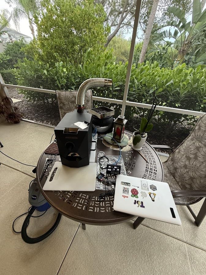 500g Automatic Coffee Roaster Machine for Home Use With Smoke Filter (Suitable for Light Roasting), The Smoke Pipes (Suitable for Medium and Dark Roasting) and Chaff Collector customer photo 1