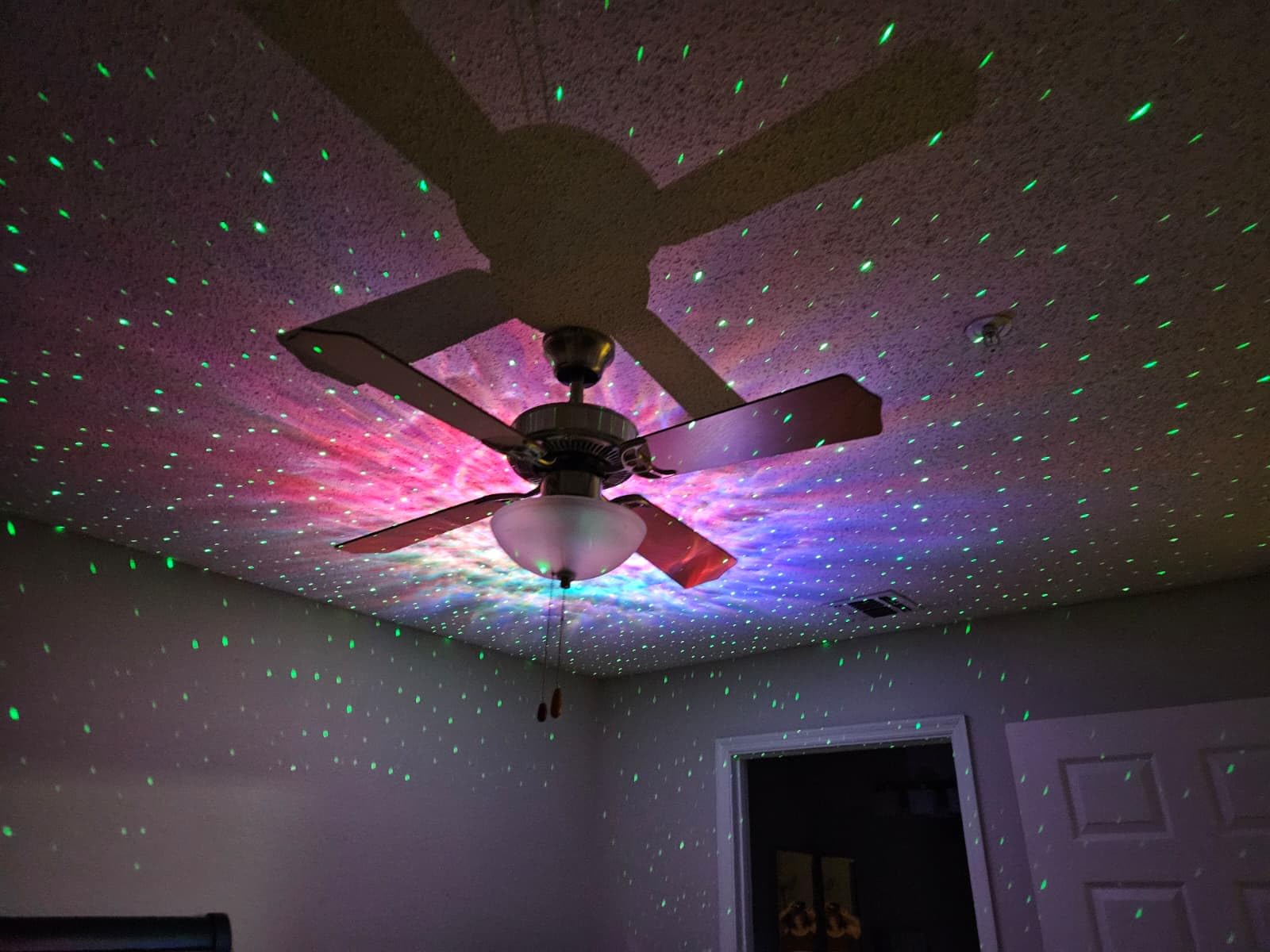 Rossetta Dual Lens Galaxy Projector, Star Projector for Bedroom with 58 Light Effects, Night Light Projector with White Noise & Bluetooth Speaker, Remote Timer, Room Decor Gift for Kids Adults Teens customer photo 2