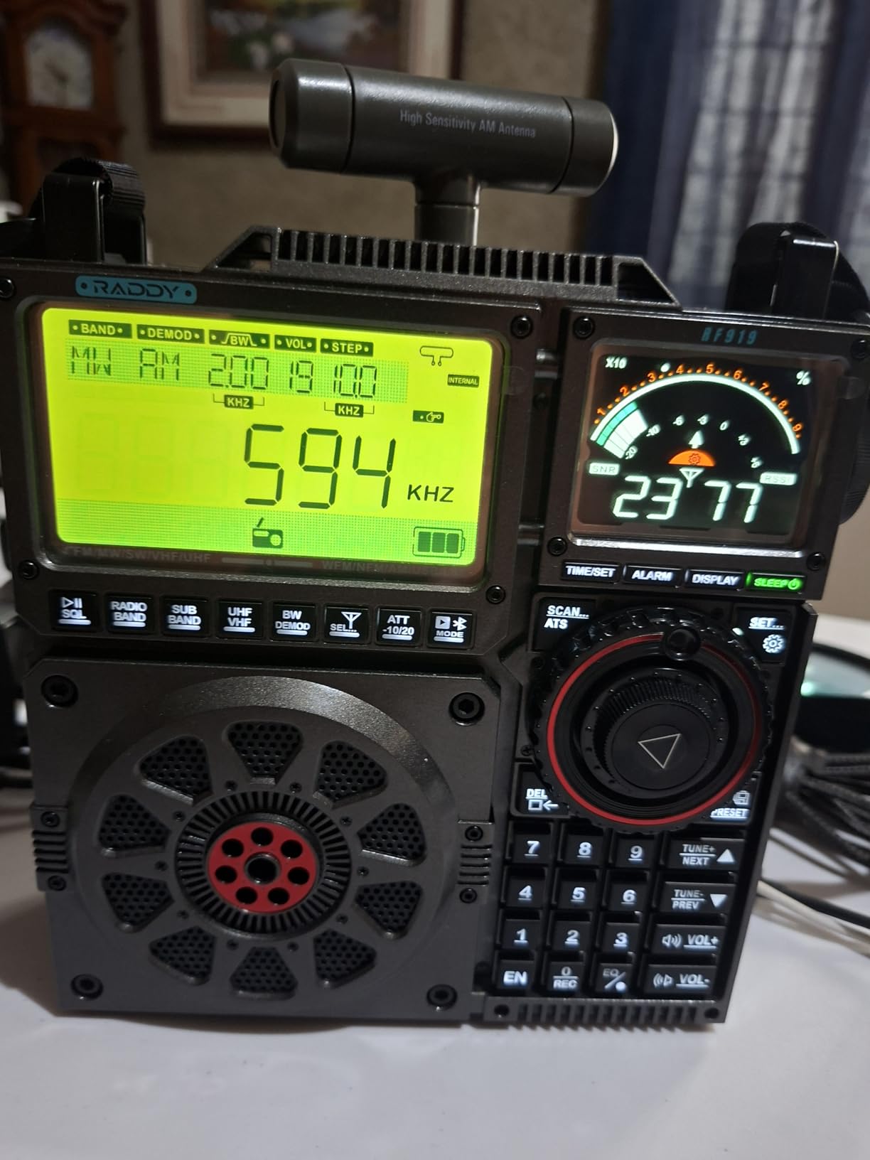 Raddy RF919 SSB Shortwave Radio with NOAA Weather Band, Full Band FM AM SW VHF UHF AIR CB WB and SSB Receiver, with Antenna Tuner, 3 External Antenna Ports, 5000mAh Rechargeable Battery (Black) customer photo 2