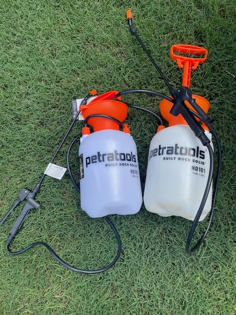 Petratools 2 Gallon Pump Sprayer - HD201 Garden Sprayer for Weeds, Lawn Care & Pesticides - 52