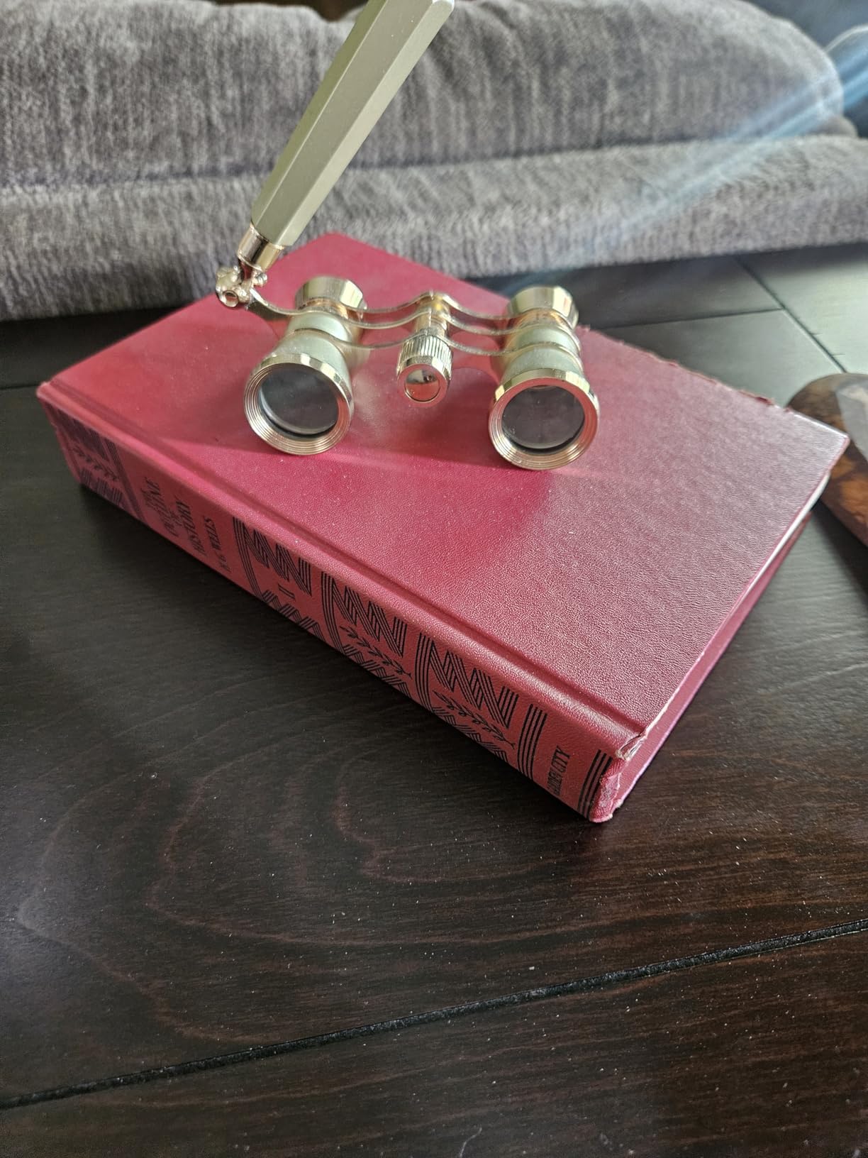 Opera Glasses Binoculars, Theatre Binoculars, 3X25, Metal Material, Vintage and Refined, with Adjustable Handle for Adults Kids Women in Musical Concert Cinema. customer photo 1