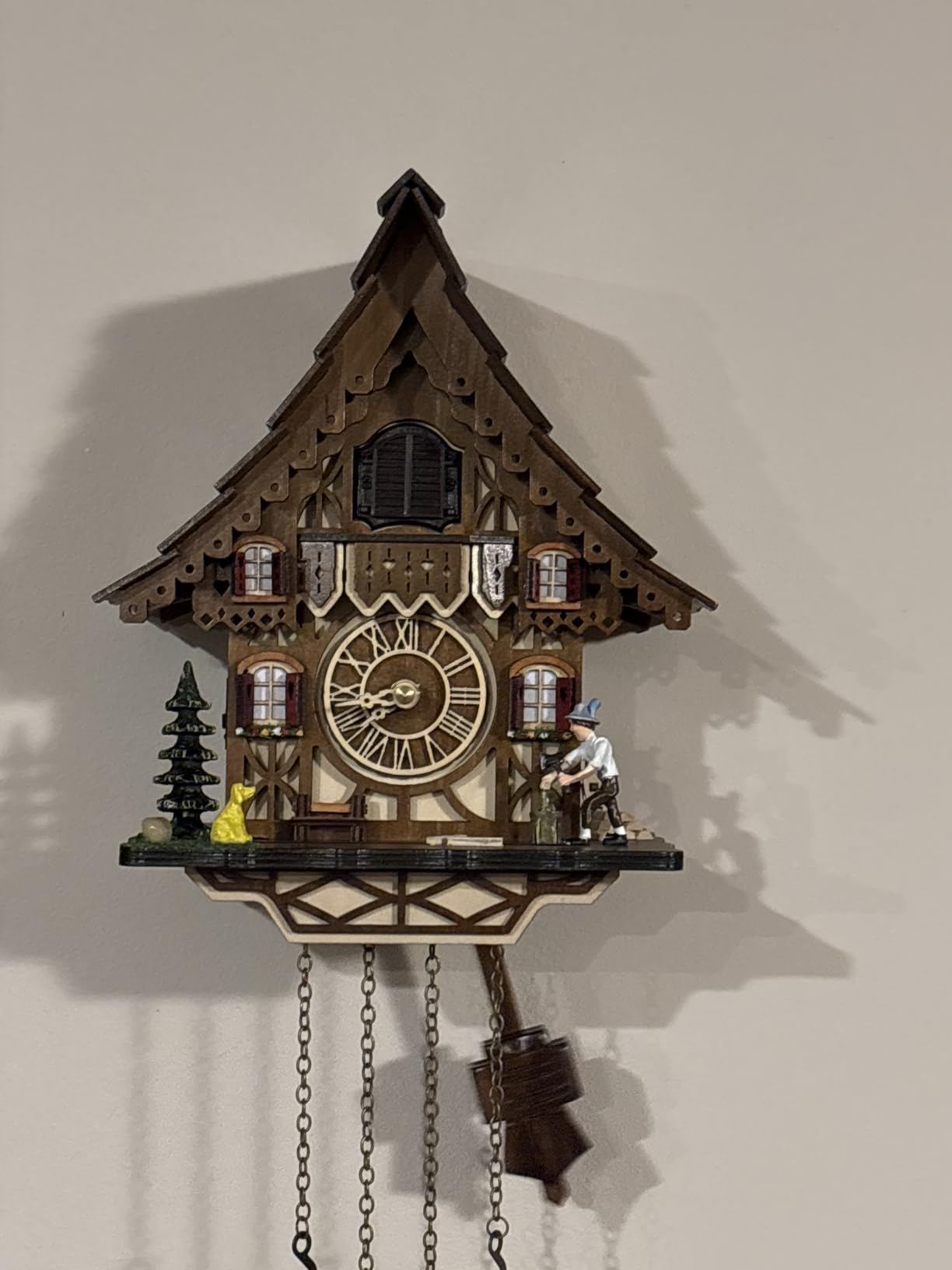 Cuckoo Clock for Wall Art: 12 Melodies, Volume Control, Night Mode, Germany Style Black Forest Retro Traditional Handcrafted Wooden House Home Decor customer photo 1