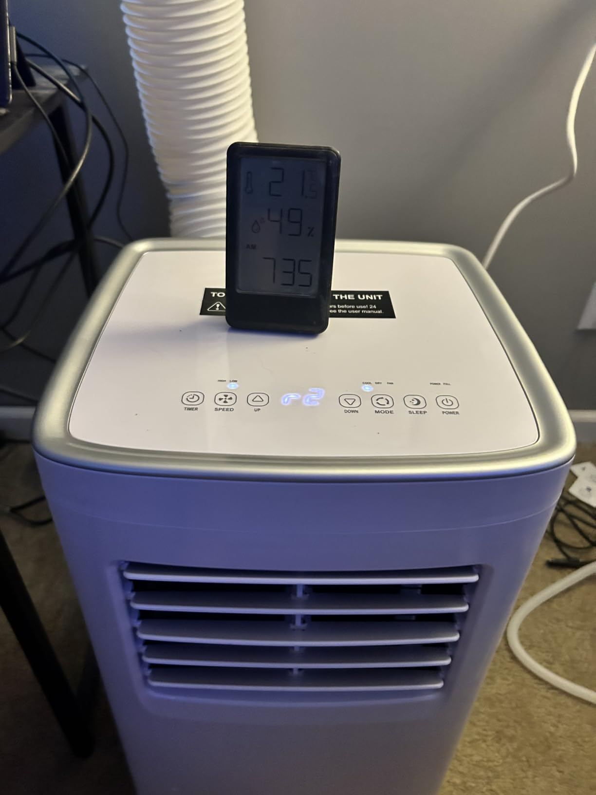 Coolblus 12000 BTU Portable Air Conditioners, 3-in-1 AC Unit Cools Up to 550 Sq.Ft. with Remote Control/Smart Sleep Mode/24Hrs Timer/Window Installation Kit & Filter Cleaning Brush, White-12000BTU customer photo 1