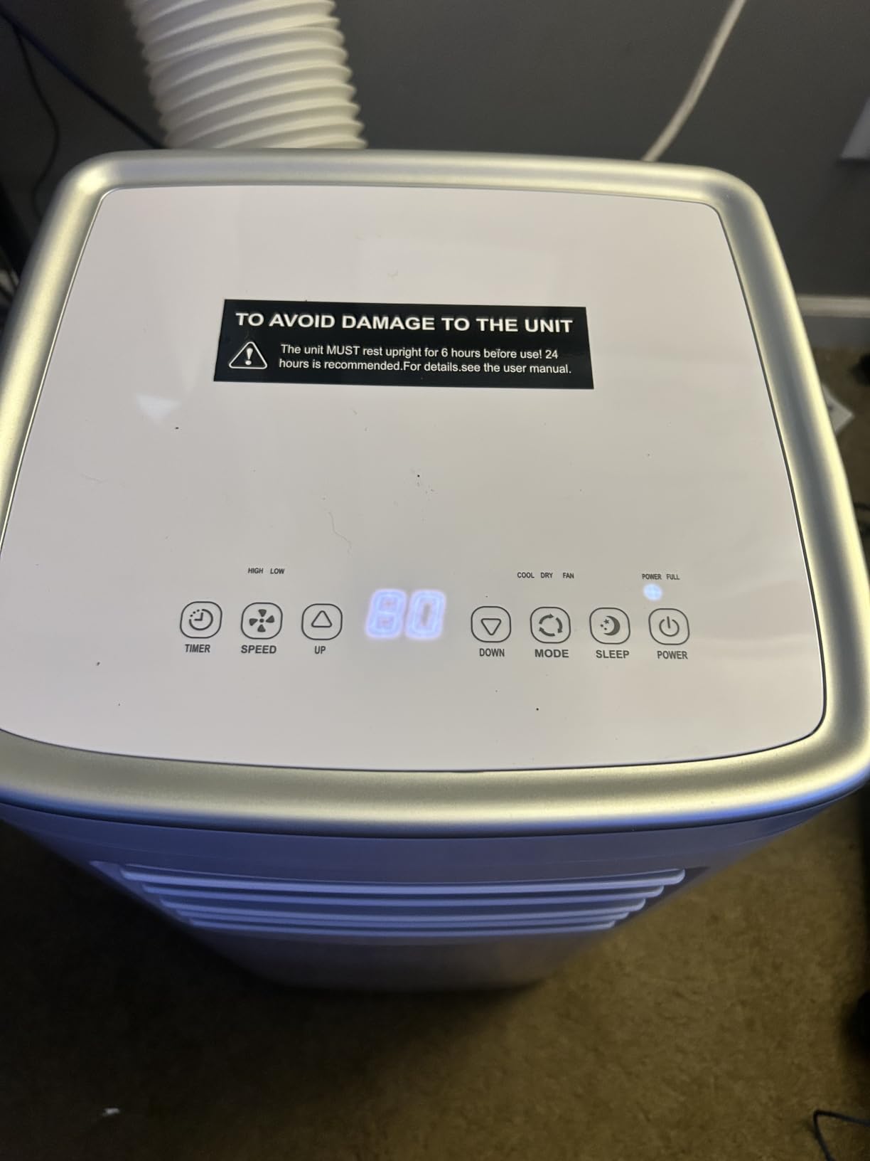 Coolblus 12000 BTU Portable Air Conditioners, 3-in-1 AC Unit Cools Up to 550 Sq.Ft. with Remote Control/Smart Sleep Mode/24Hrs Timer/Window Installation Kit & Filter Cleaning Brush, White-12000BTU customer photo 2