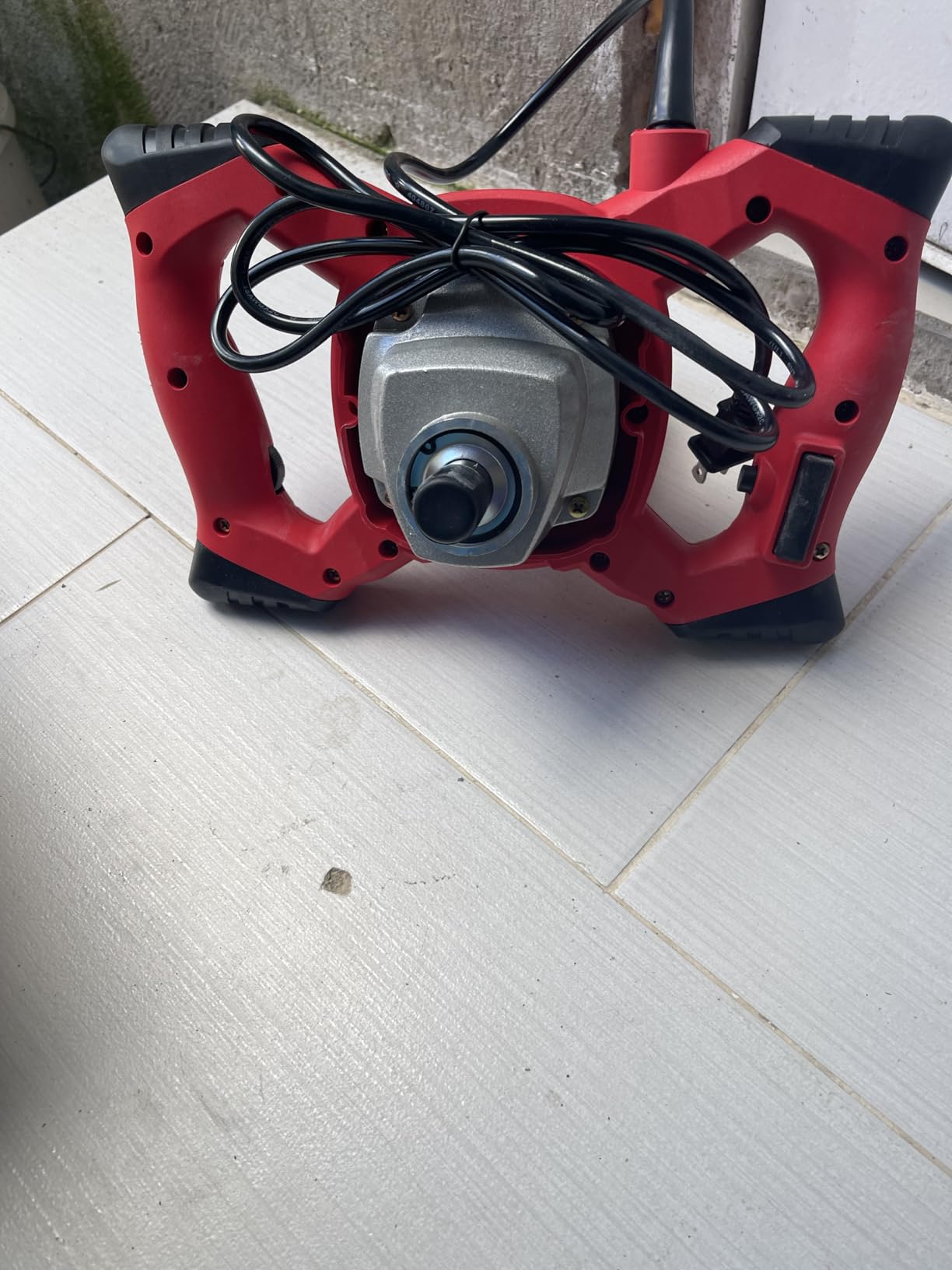 Cement Mixer 2300W, Handheld Electric Concrete Mixer with 6 Adjustable Speed, 110V Portable Mud Mixer Paint Mixer customer photo 2