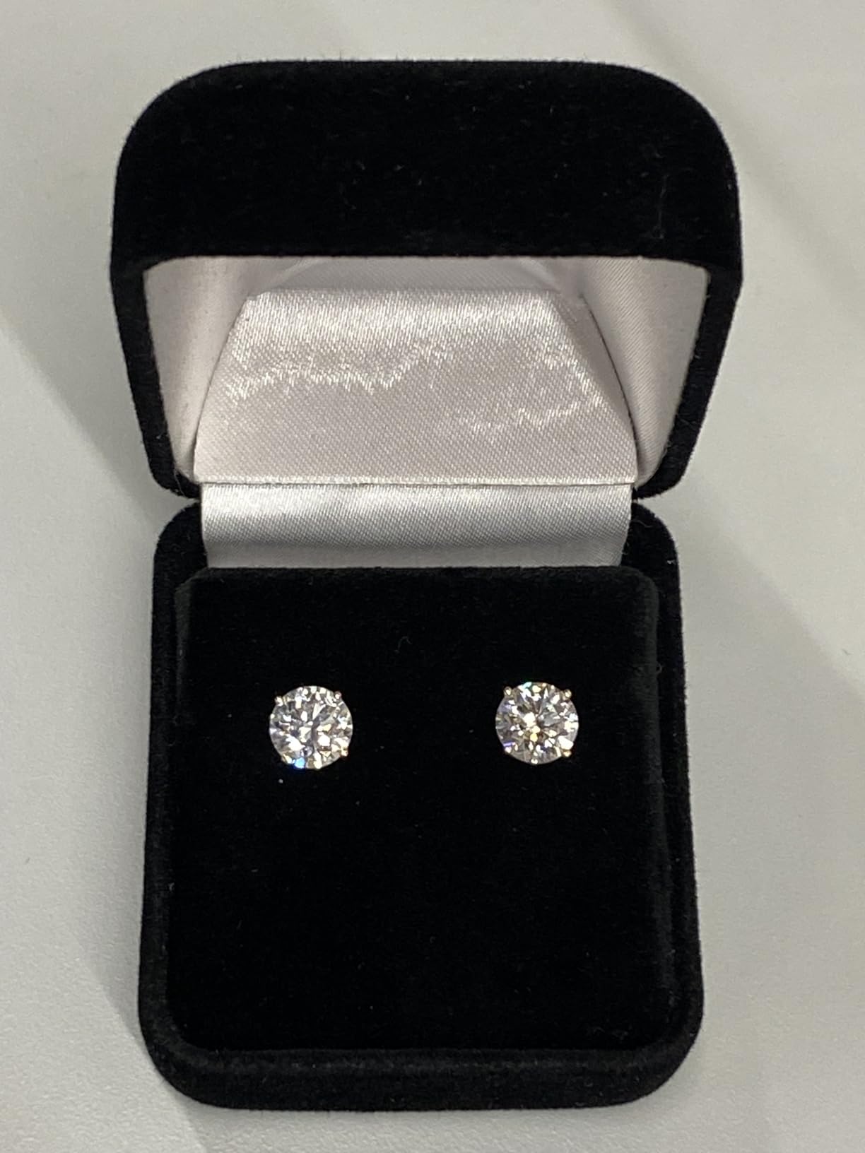 Certified .25-4.0 Carat Lab Grown Diamond Earrings in 14K Gold, Premium Collection of Diamond Stud Earrings for Women and Men, Quality Studs Made in USA customer photo 2