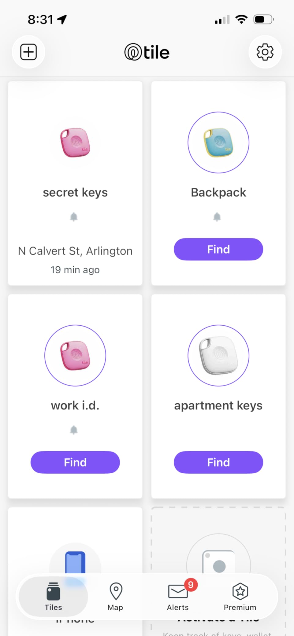 Life360 Tile - Bluetooth Tracker, Keys Finder and Item Locator for Keys, Bags and More. Phone Finder. Both iOS and Android Compatible. 1-Pack (Black) customer photo 2
