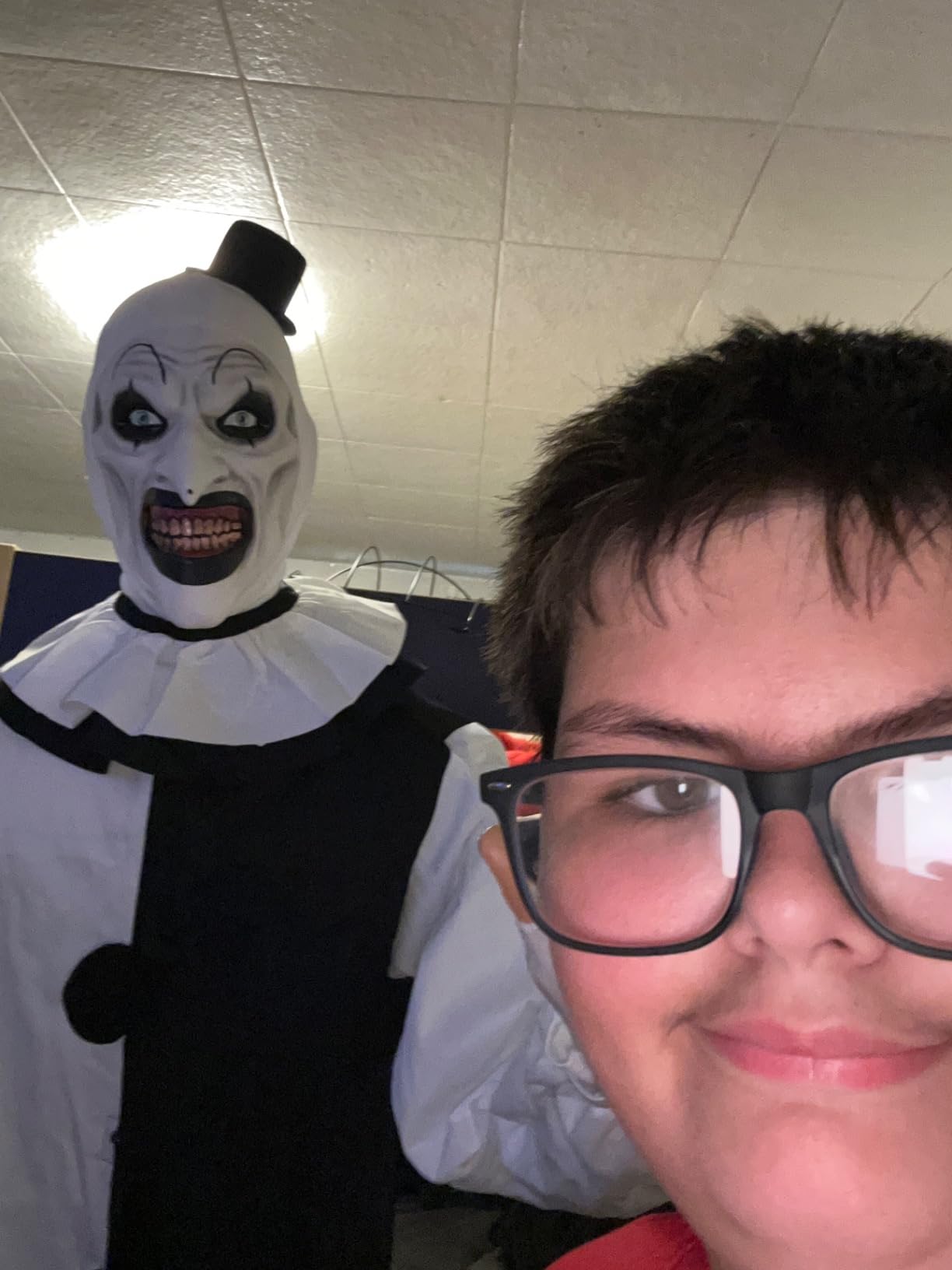 Spirit Halloween Terrifier 6.2 Ft Art The Clown Animatronic | Best Scary Decorations | Perfect for Horror Fans customer photo 1