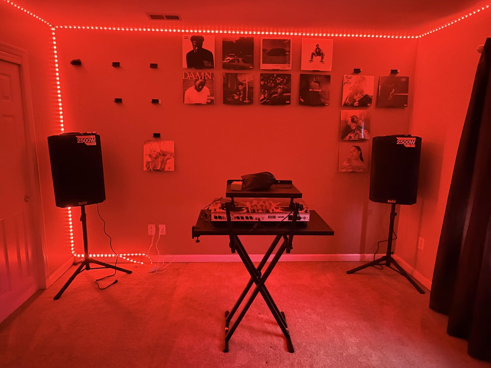 AxcessAbles Portable Two-Tier DJ Table Stand | Two Tier Piano Keyboard Stand for Sheet Music and Tablet | DJ Laptop and Controller Stand | Music Production Workstation | Booth Stand customer photo 1
