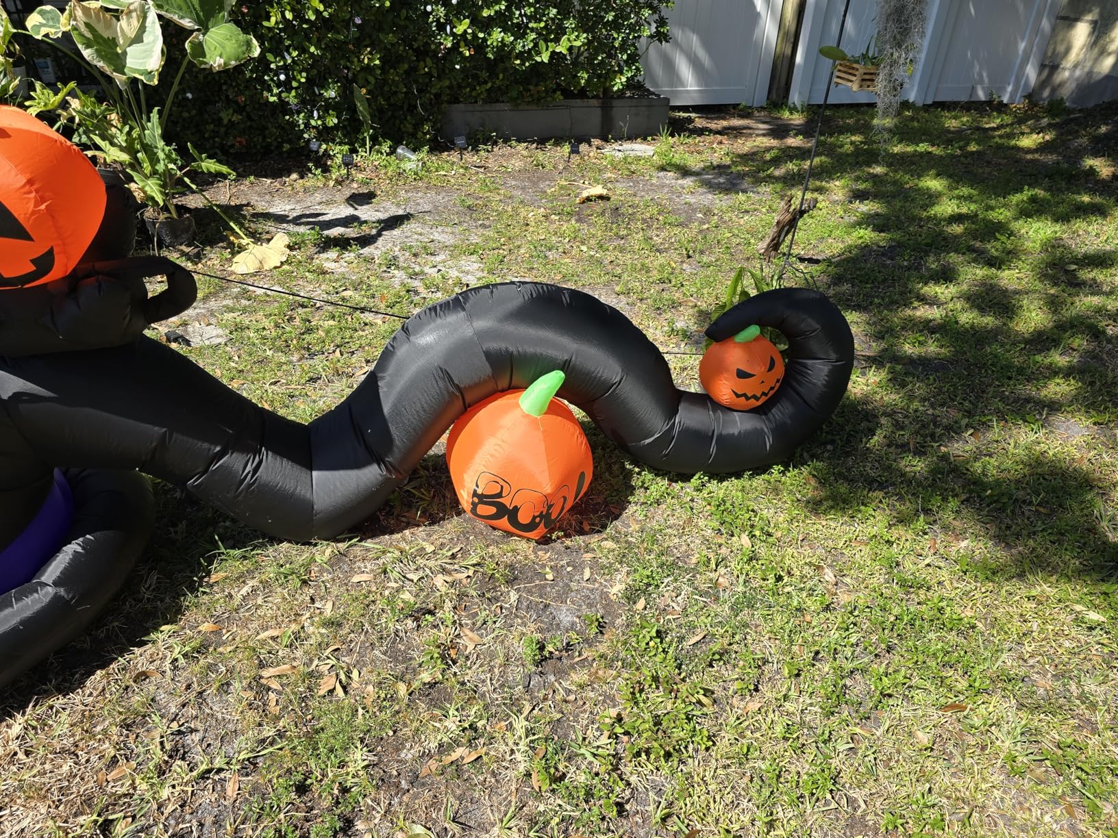 Dawdix 10FT Large Halloween Inflatable Archway Decoration, Halloween Blow Up Lighted Archway with Ghost & Black Cat & Cornucopia, Trick & Treat Yard Garden Patio Lawn Outside Decor customer photo 2