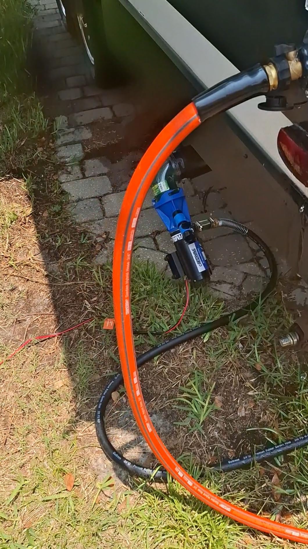 CrestWave RV Macerator Pump - Fast 4-Minute Emptying for RV & Boat Tanks | 12GPM, 10FT Lift | 12V 144W Copper Motor, SK5 Blades, Full Protection Kit | Hose Included customer photo 2