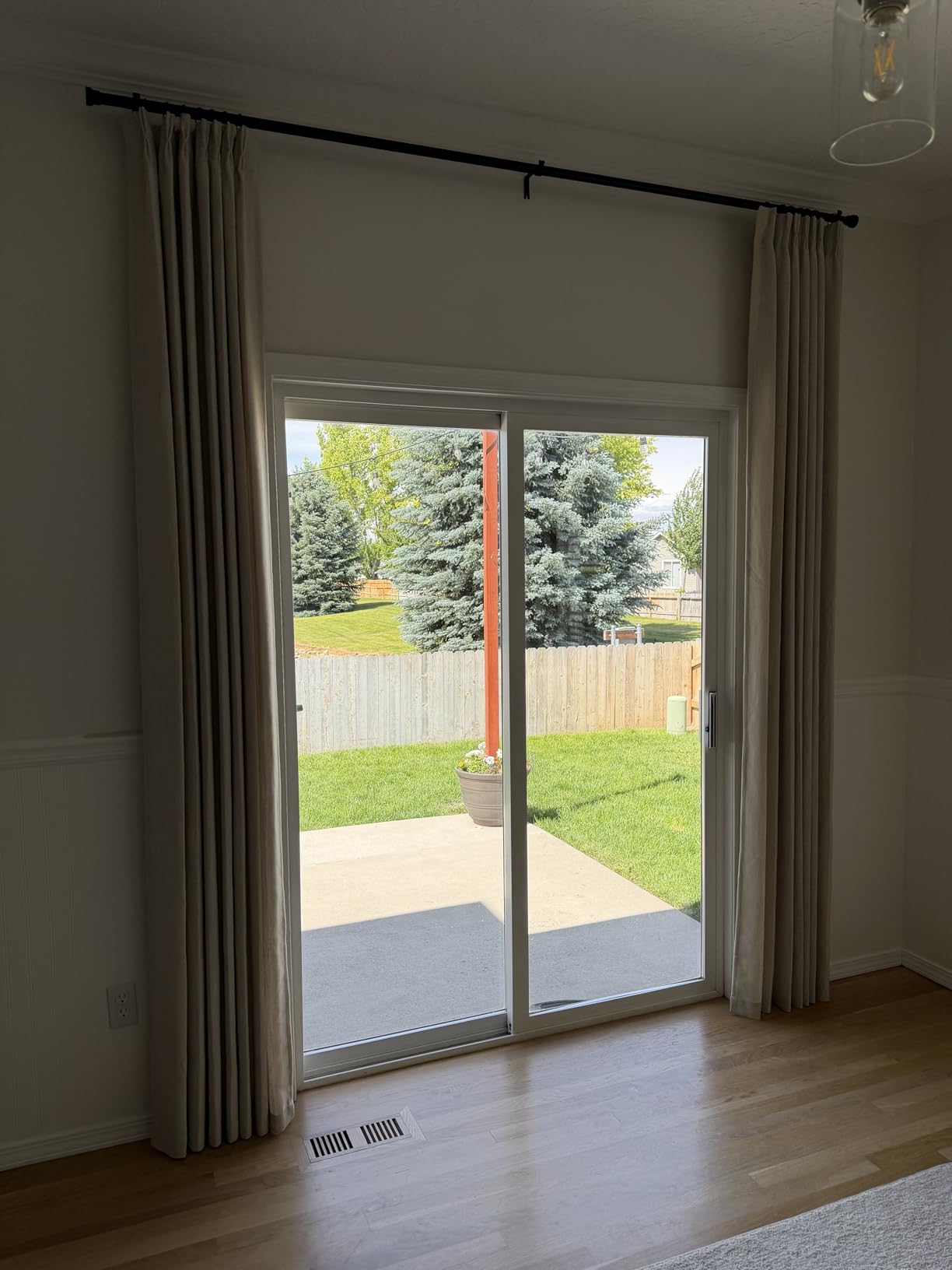 Natural Pinch Pleated Linen Curtains 84 Inch Length 2 Panels for Living Room Bedroom Textured Cream Ivory Birch Semi Sheer Boho Neutral Back Tab Pinch Pleat Hooks Rings Window Curtain 84 Inches Long customer photo 2