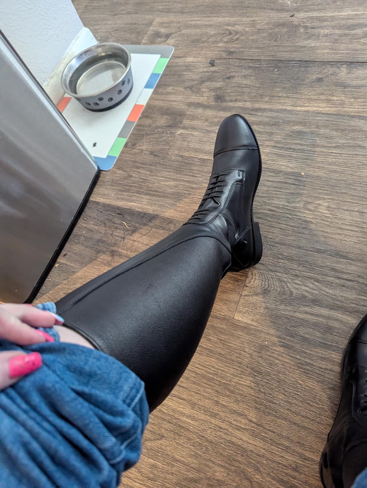 Equinavia Karina Synthetic Horse Riding Boots for Women, Comfortable, Classic Tall Equestrian Boots for Women, Durable, Elegant Color Black, with Reusable Shapers, for Show, Training, or Trail Riding customer photo 1
