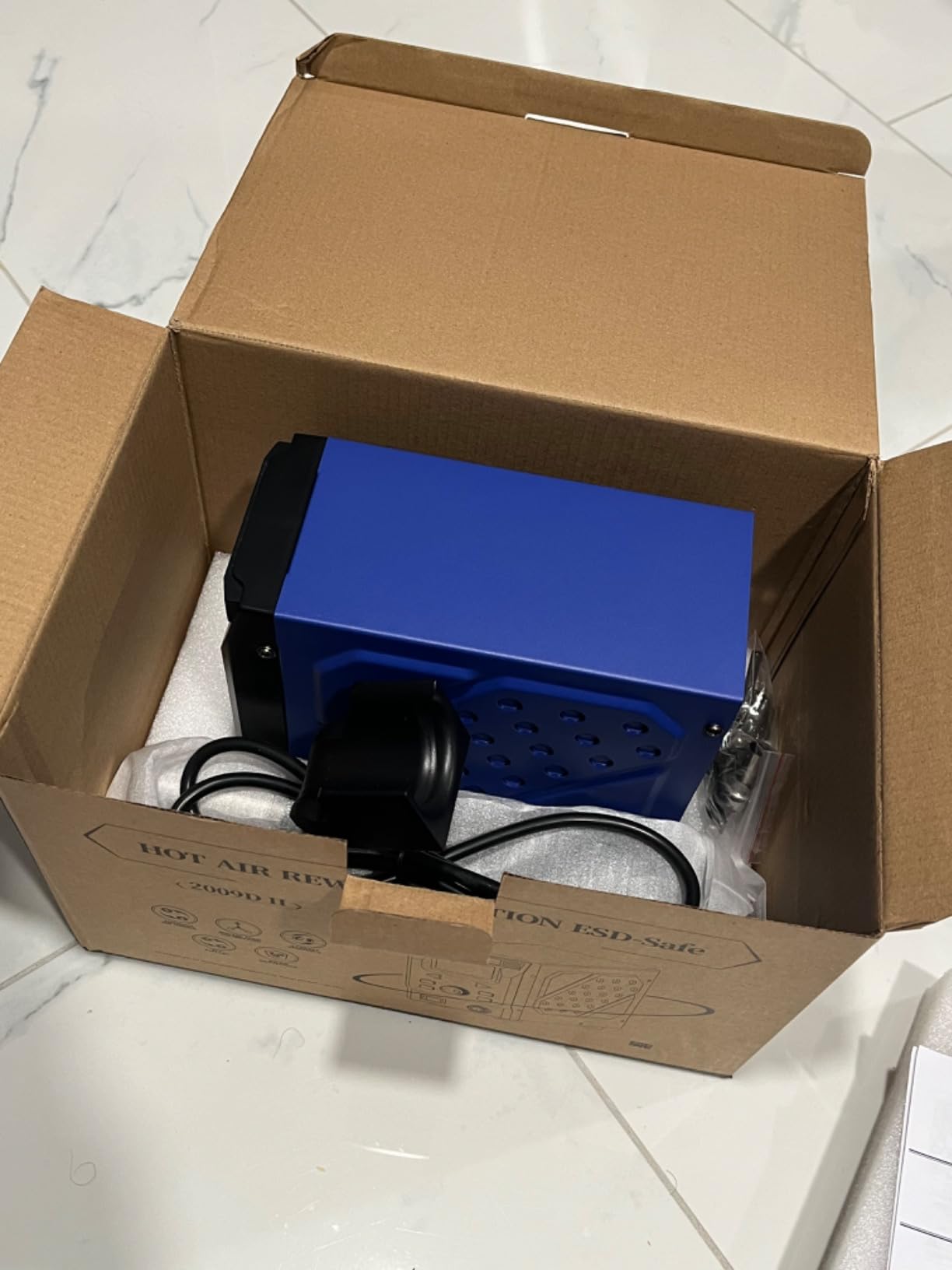 WEP 2009D-II Hot Air Soldering Station, Hot Air Rework Station with Detachable Soldering Heat Gun, 4 Preset Channels, Digital LED Display, Adjustable Temperature 212-896F, PID Temp Stabilization customer photo 2