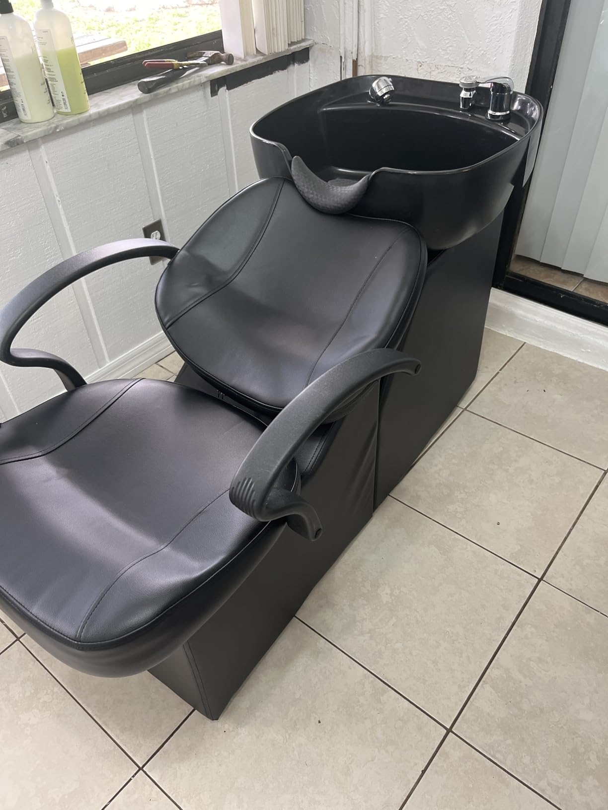 ABS Plastic Shampoo Bowl Chair, Barber Backwash Chair, Hair washing station for Spa Beauty Salon customer photo 1