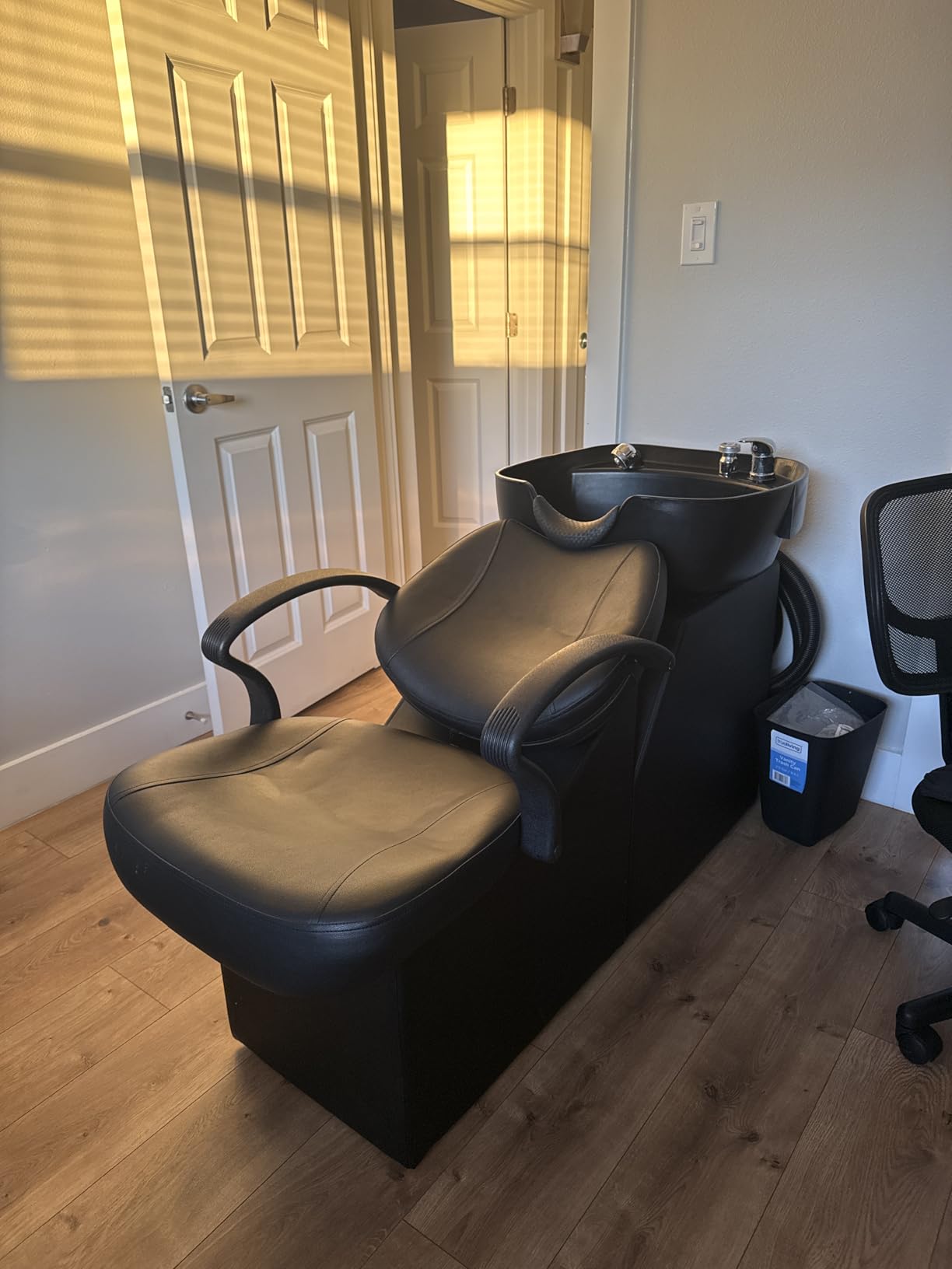 ABS Plastic Shampoo Bowl Chair, Barber Backwash Chair, Hair washing station for Spa Beauty Salon customer photo 2