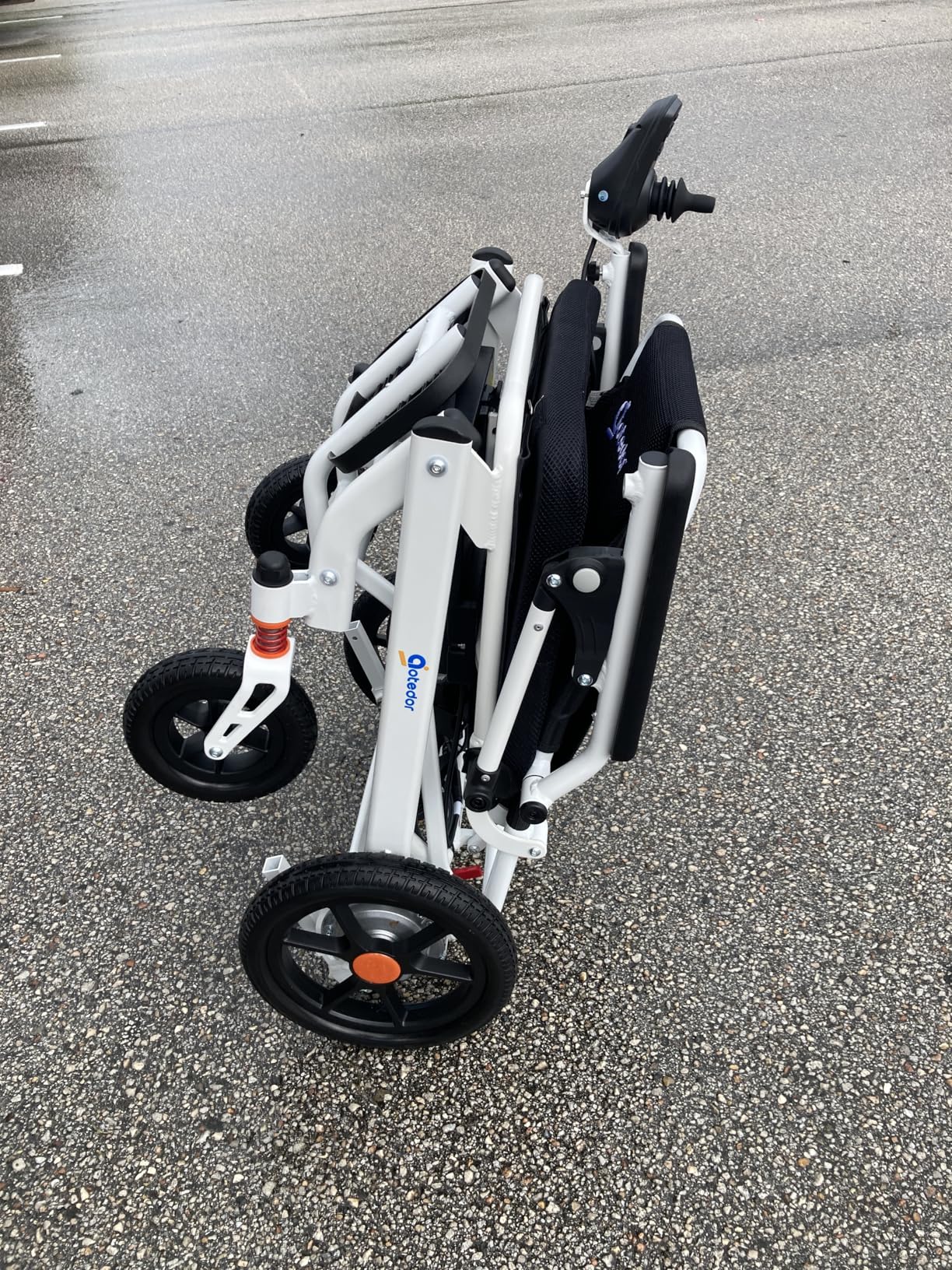 Aotedor Electric Wheelchairs for Adults, 22 Miles Long Travel Range with 2 Lithium Batteries All Terrain Power Wheelchair, Ultra Lightweight 39Lbs Folding Compact Motorized Wheelchair, Airline Approved customer photo 1